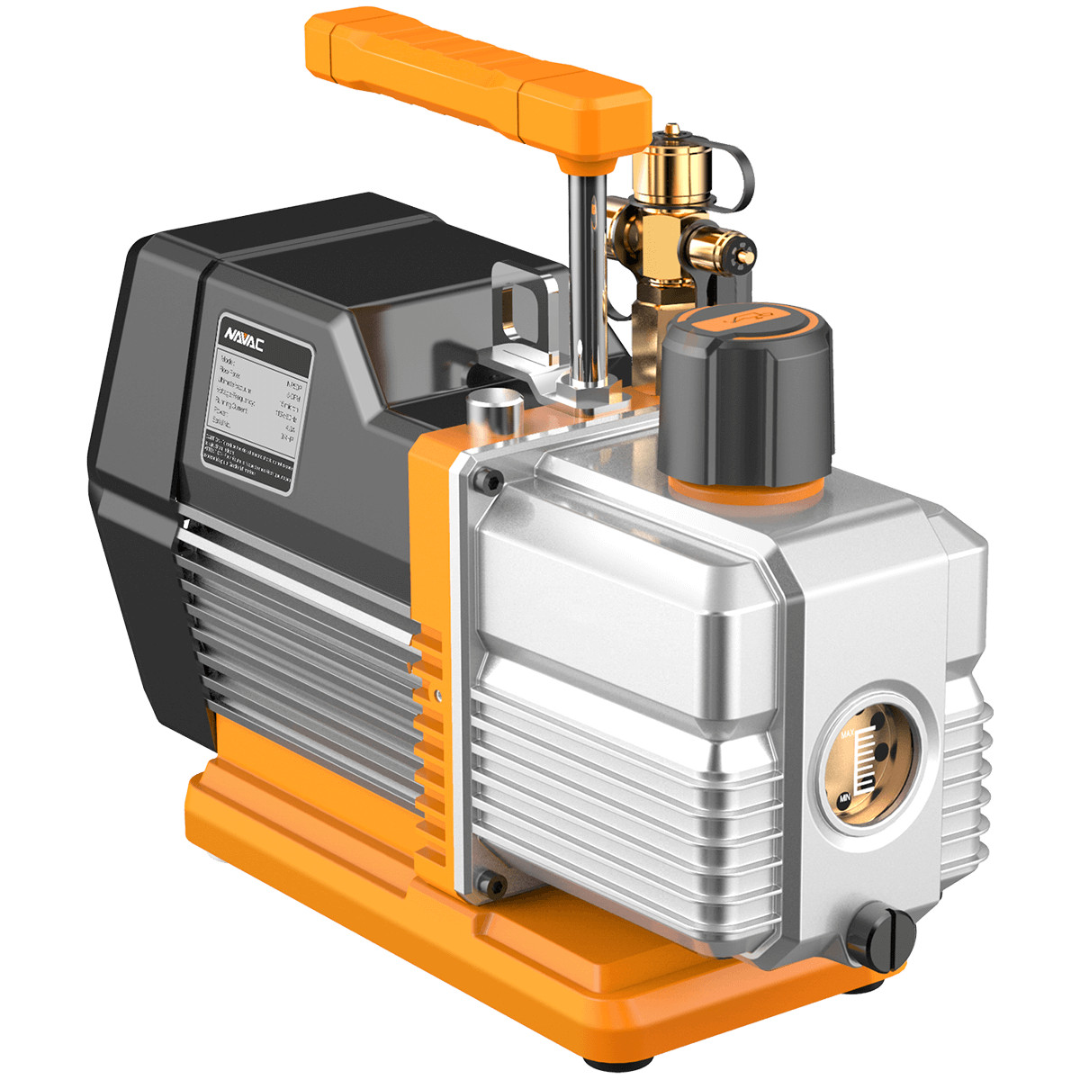 NAVAC NP5DP 5 CFM Vacuum Pump Dual-Stage AC 15 Micron A2L Compatible Kit