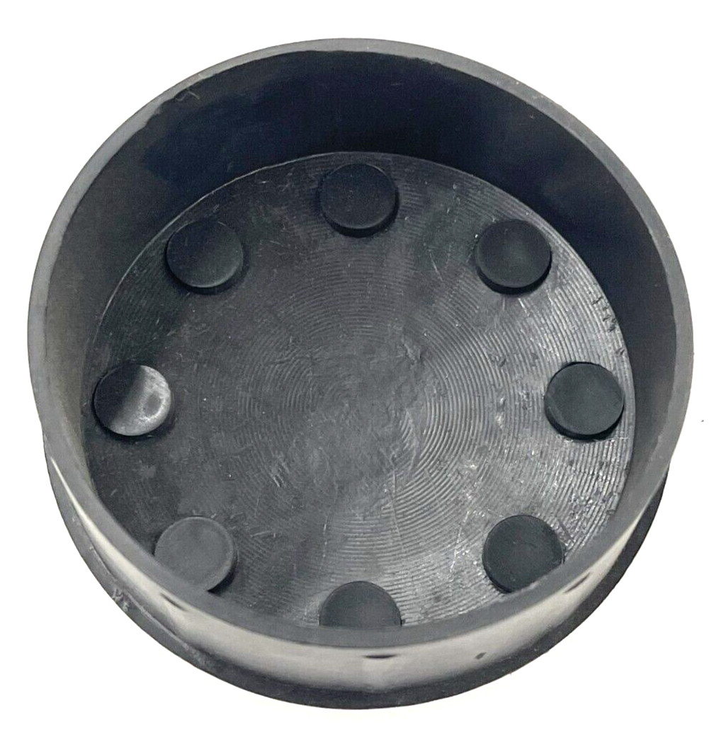 IRON CROSS TUBE STEP END CAP 3″ DIAMETER MATTE BLACK PLASTIC **LOT OF 2**