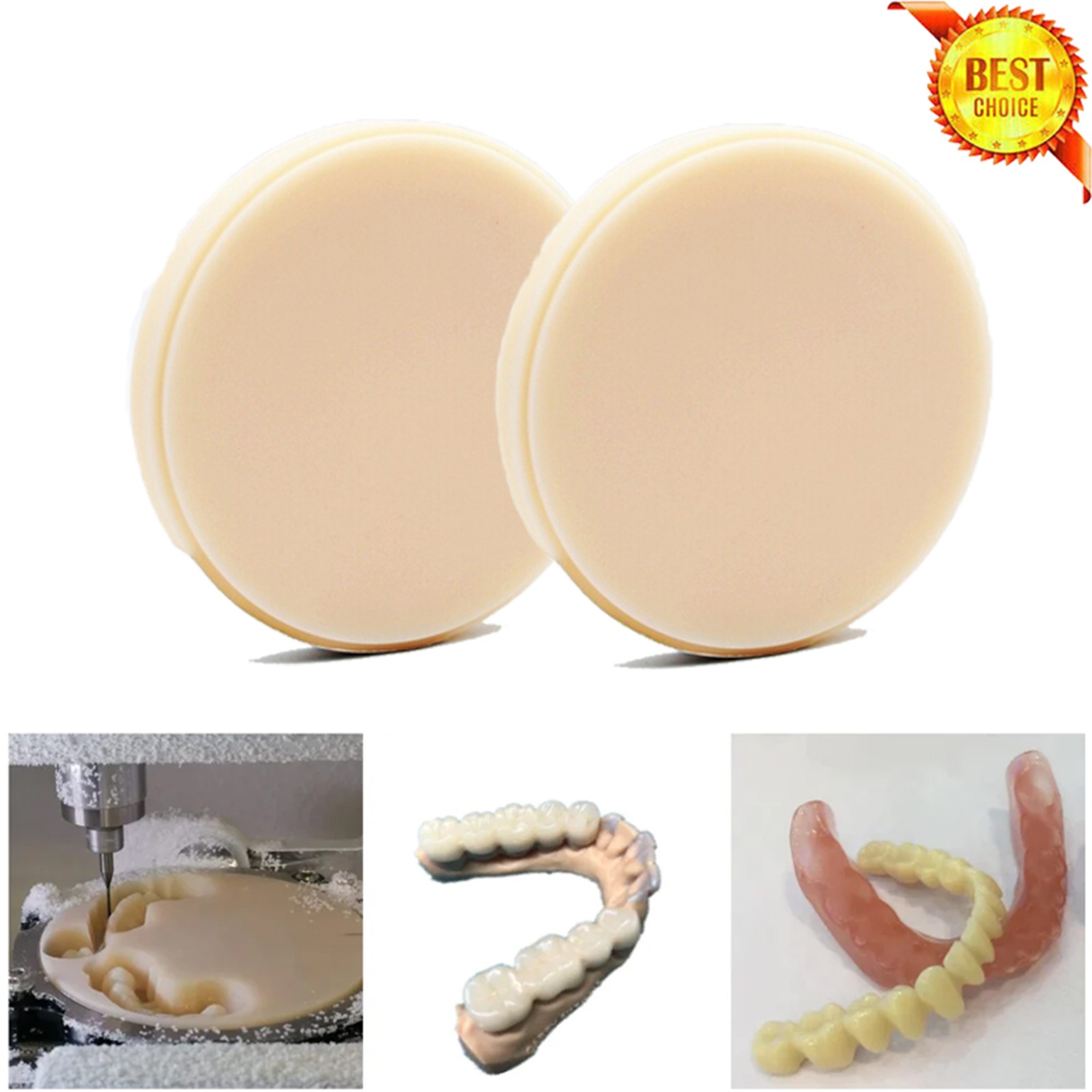 98mm Dental Multilayer Pmma Blocks Resin Disc A1/A2/A3 Colors of Lab Materials