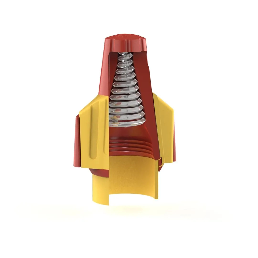 Proflex 30-1147P Red Yellow Wire Connectors 22 to 8 AWG Twist On Nuts 100 Pack