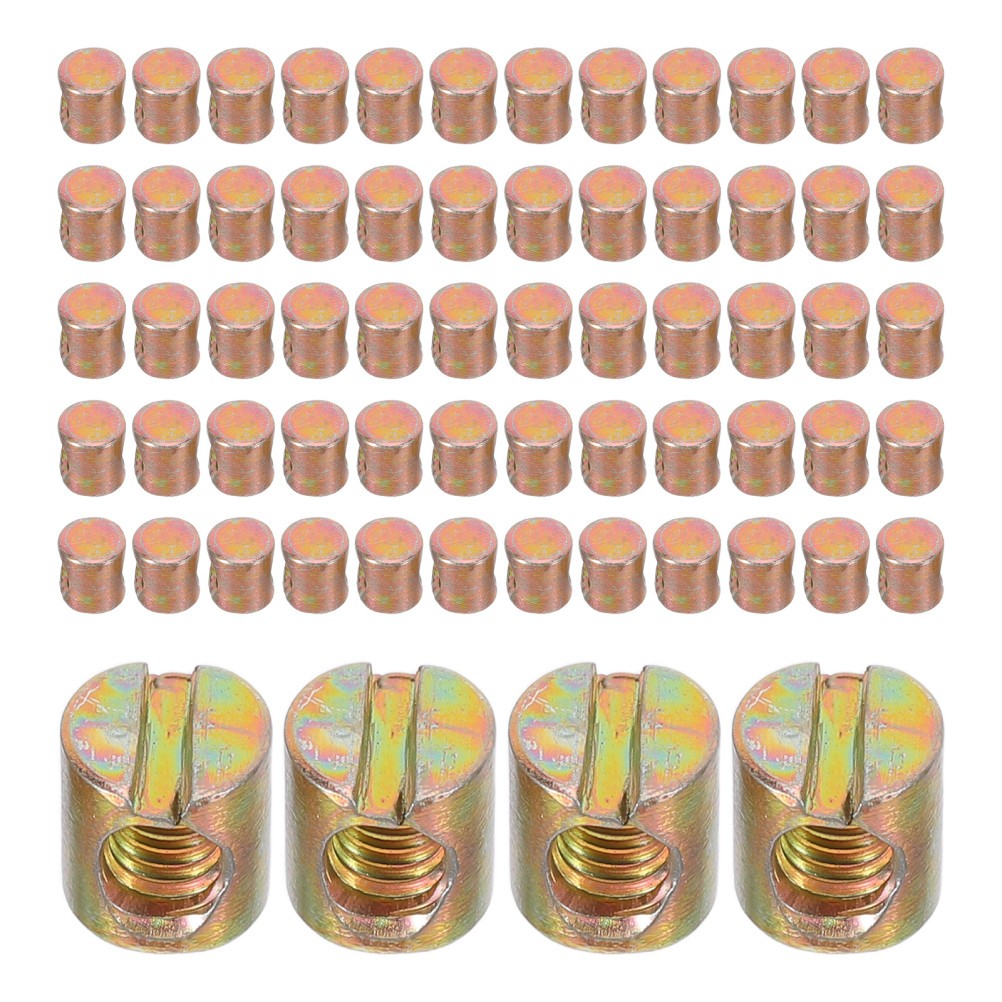 100 Pcs Furniture Screws and Fasteners Diy Projects Nuts Bunk Bed Connectors
