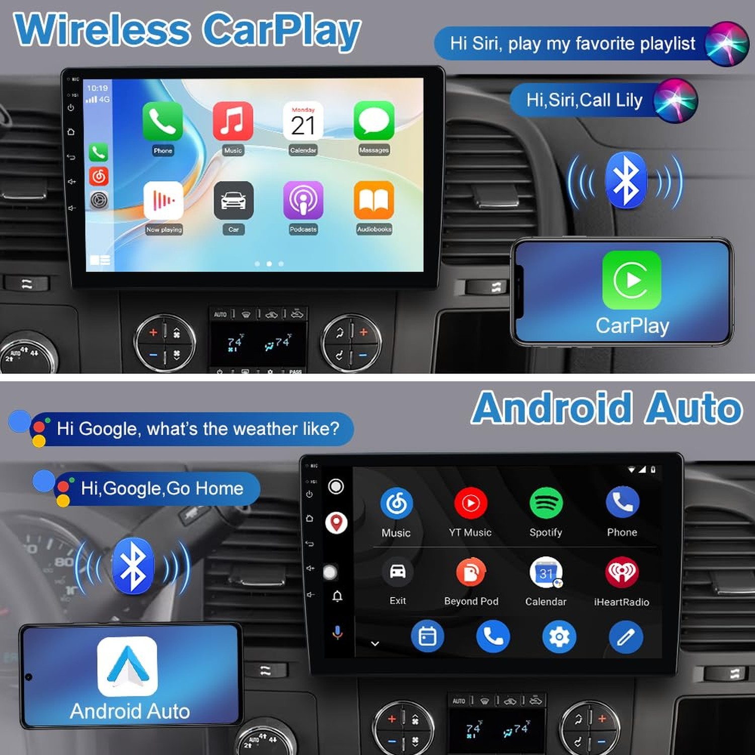 [4Core 64GB] Vratzn Car Radio for Chevy Silverado 2007-2013 Tahoe GMC Sierra …