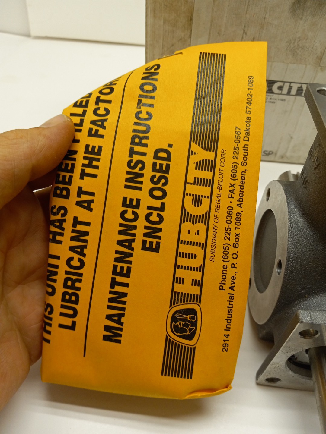 Regal Beloit Hub City 0220-00301 Bevel Gear Drive, AD2, 1/1, A, B, SP