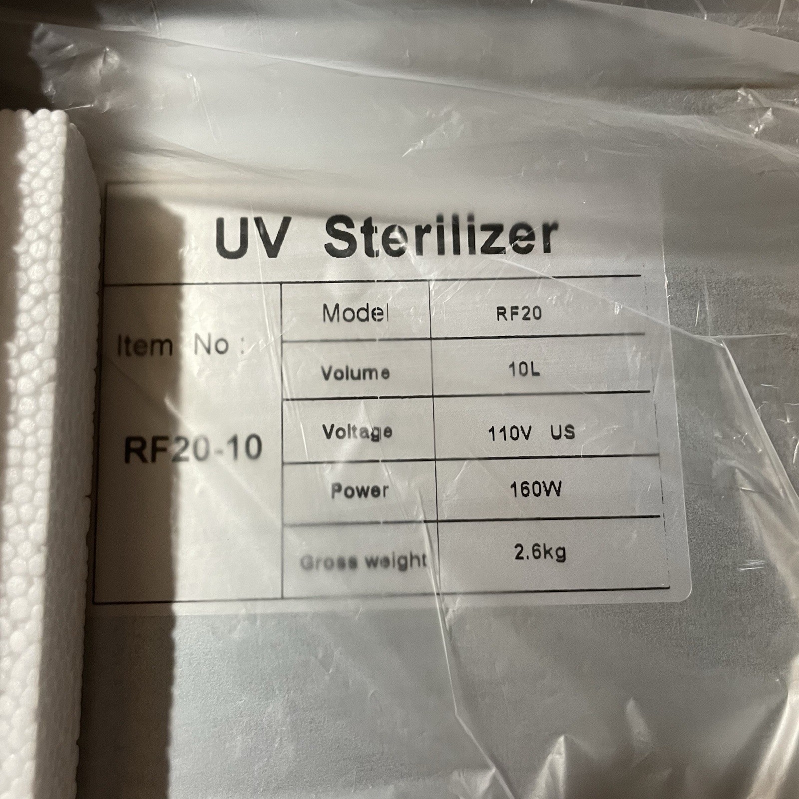 NIB 10L Nail Tools Sterilizer Cleaning Cabinet 160W 110V Beauty Spa Salon Barber