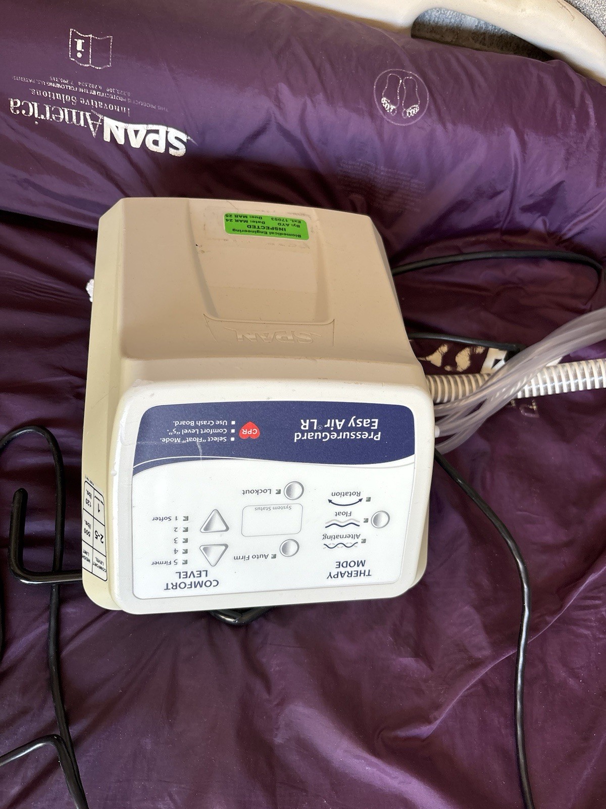 Span America Pressure Guard Easy Air LR 8210 & 2 Air Mattress GS-29 & RD-1