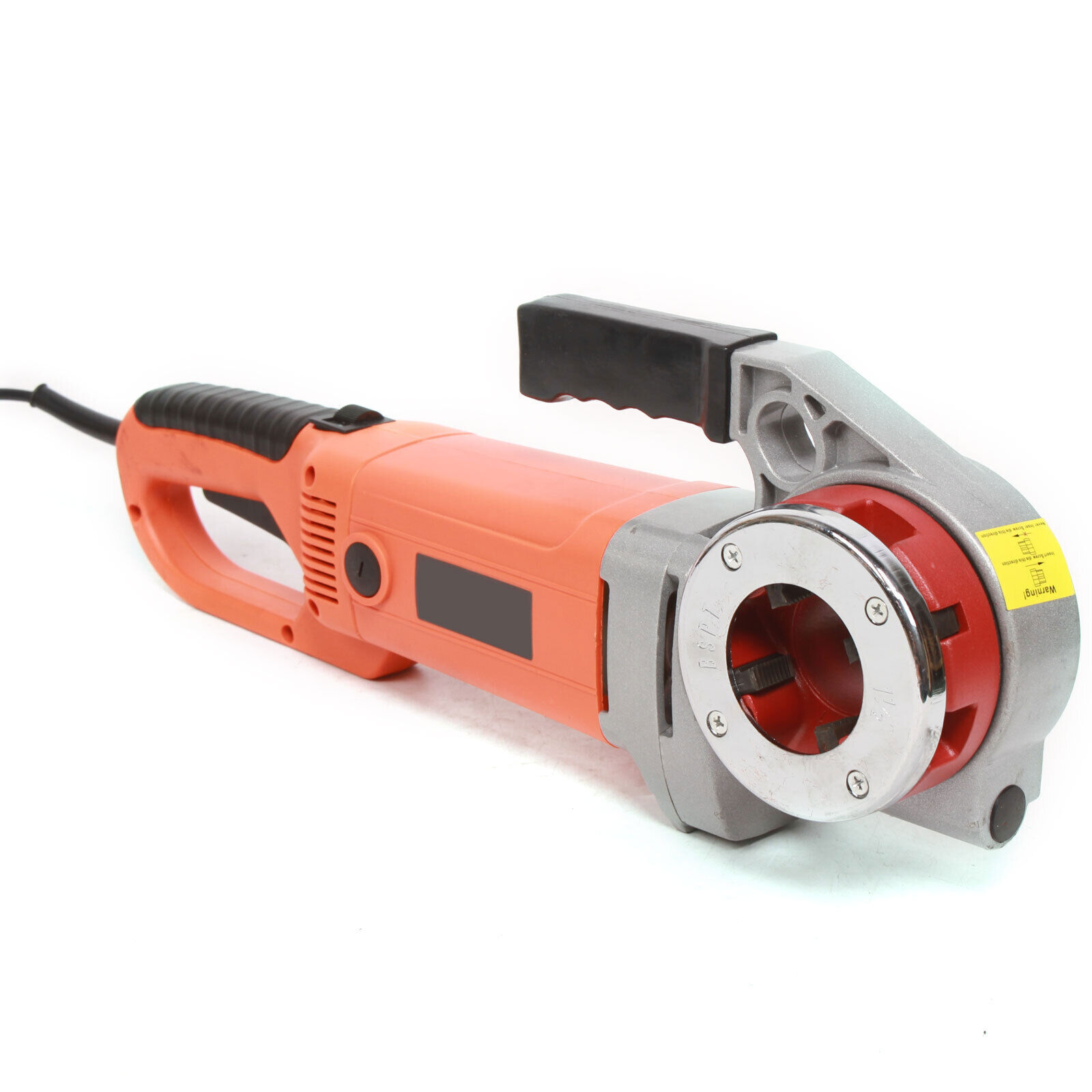 Portable Electric Pipe Threading Machine with Clamp & 6 Interchangeable Dies