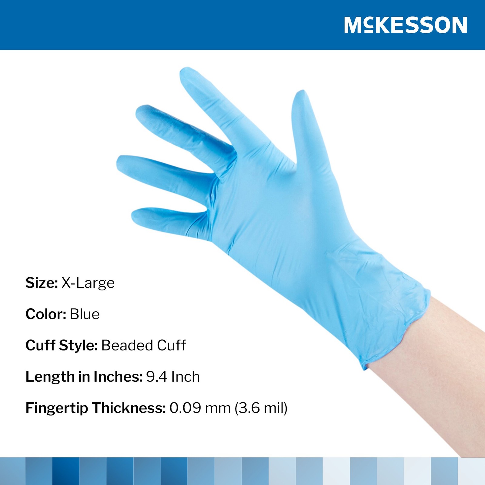 McKesson Confiderm Nitrile Exam Glove – 100 per Box