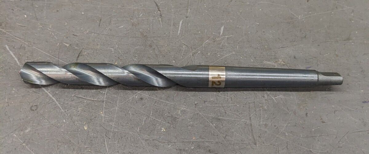 1 SKF & Dormer Metric 12.8mm Taper Shank Drill Bit 118° HSS 1MT NEW UK