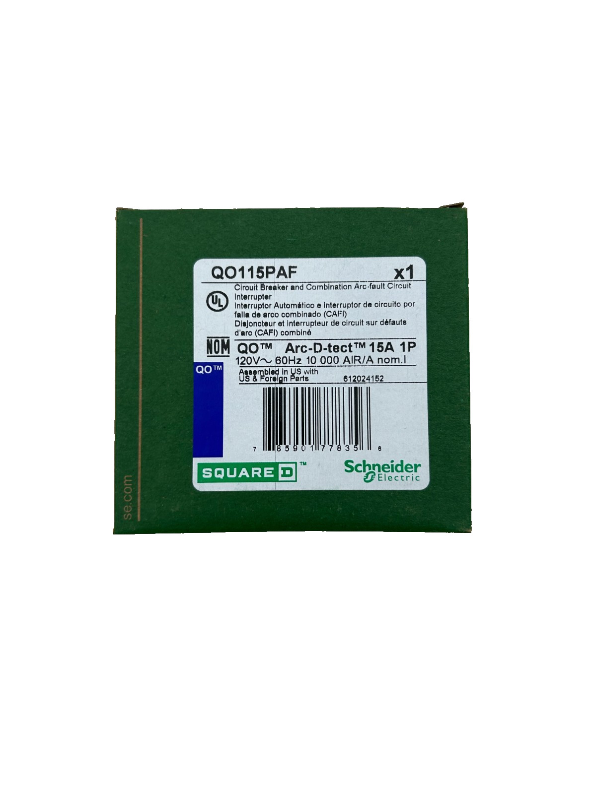 (10) New Square D QO115PAF Combination Circuit Breaker AFCI 15A 1P 120V