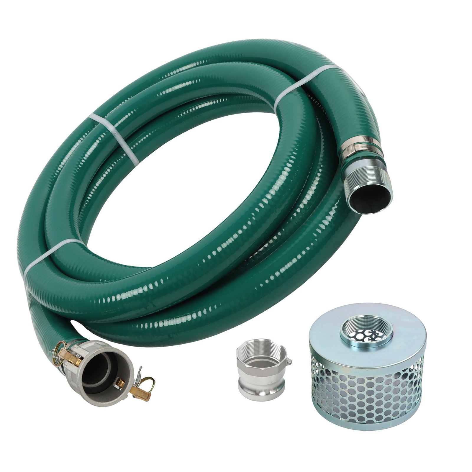 2 Inch Suction Hose Pump Kit for Water/Trash Pump Include 2″ X 20ft Hose