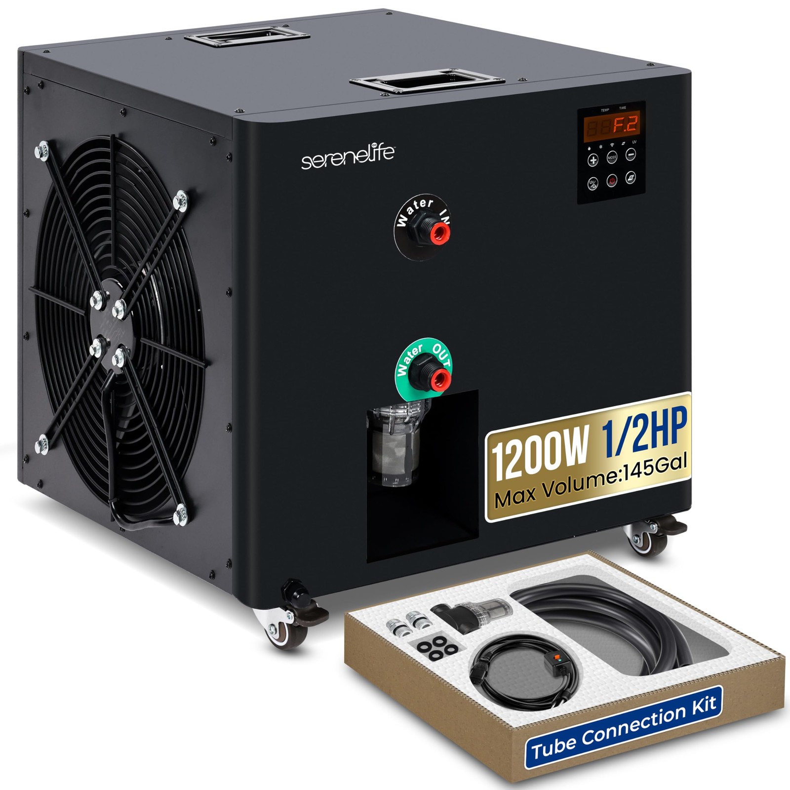 SERENELIFE COLD PLUNGE CHILLER 1/2 HP 2290W 132 GAL ICE – SLWTRCHLR110.5