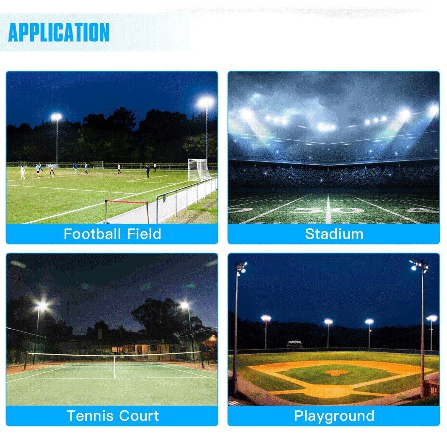 90000lm Led Stadium Light Outdoor 600W Flood Lights IP67 for Arena Sport Courts