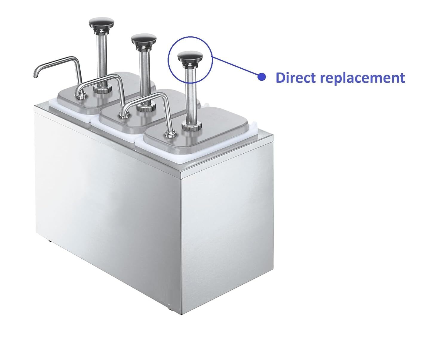 3-Pack OCS Parts Condiment Pump Knob | Replaces Server Products 82023-000