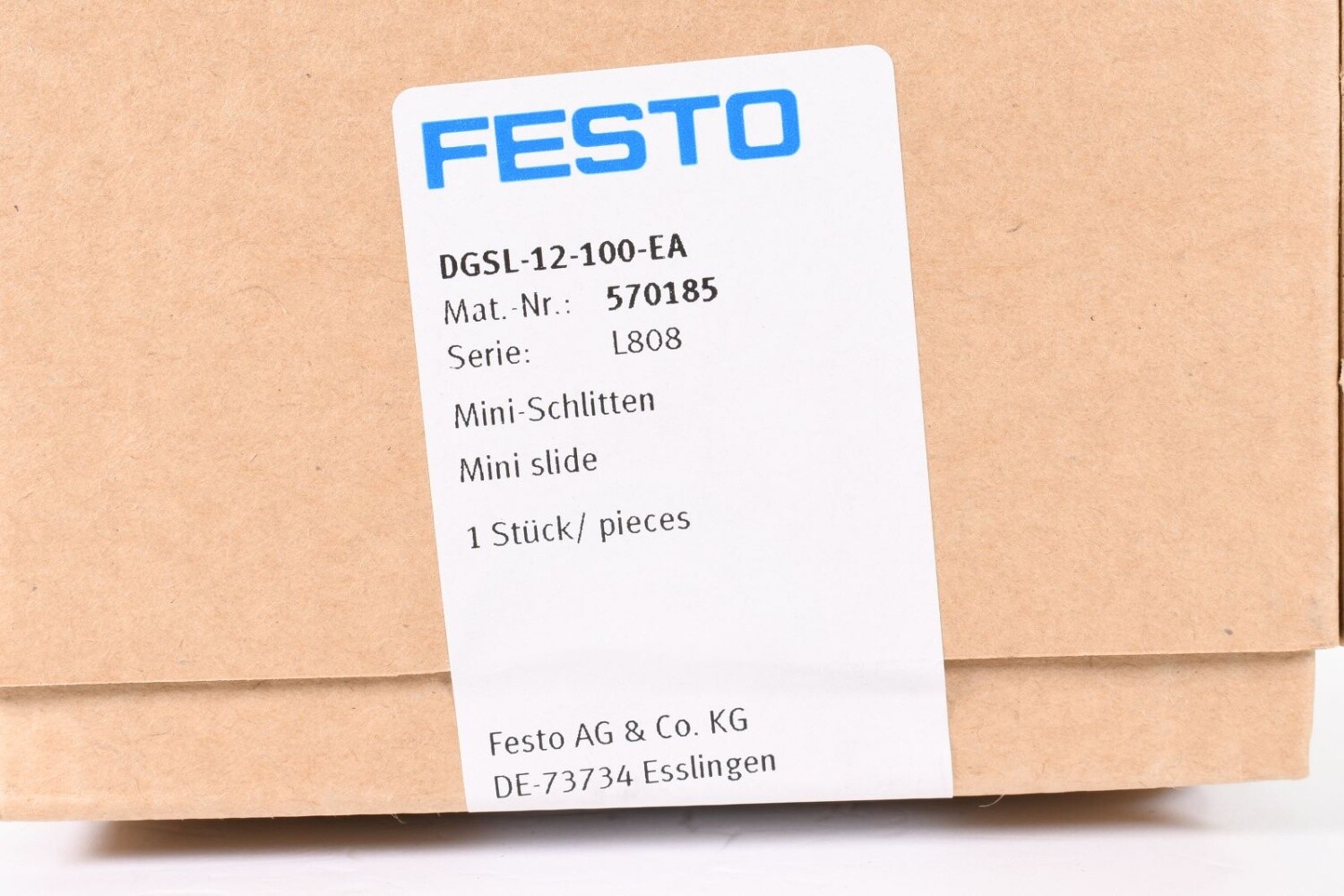 FESTO 570185, DGSL-12-100-EA, Mini slide