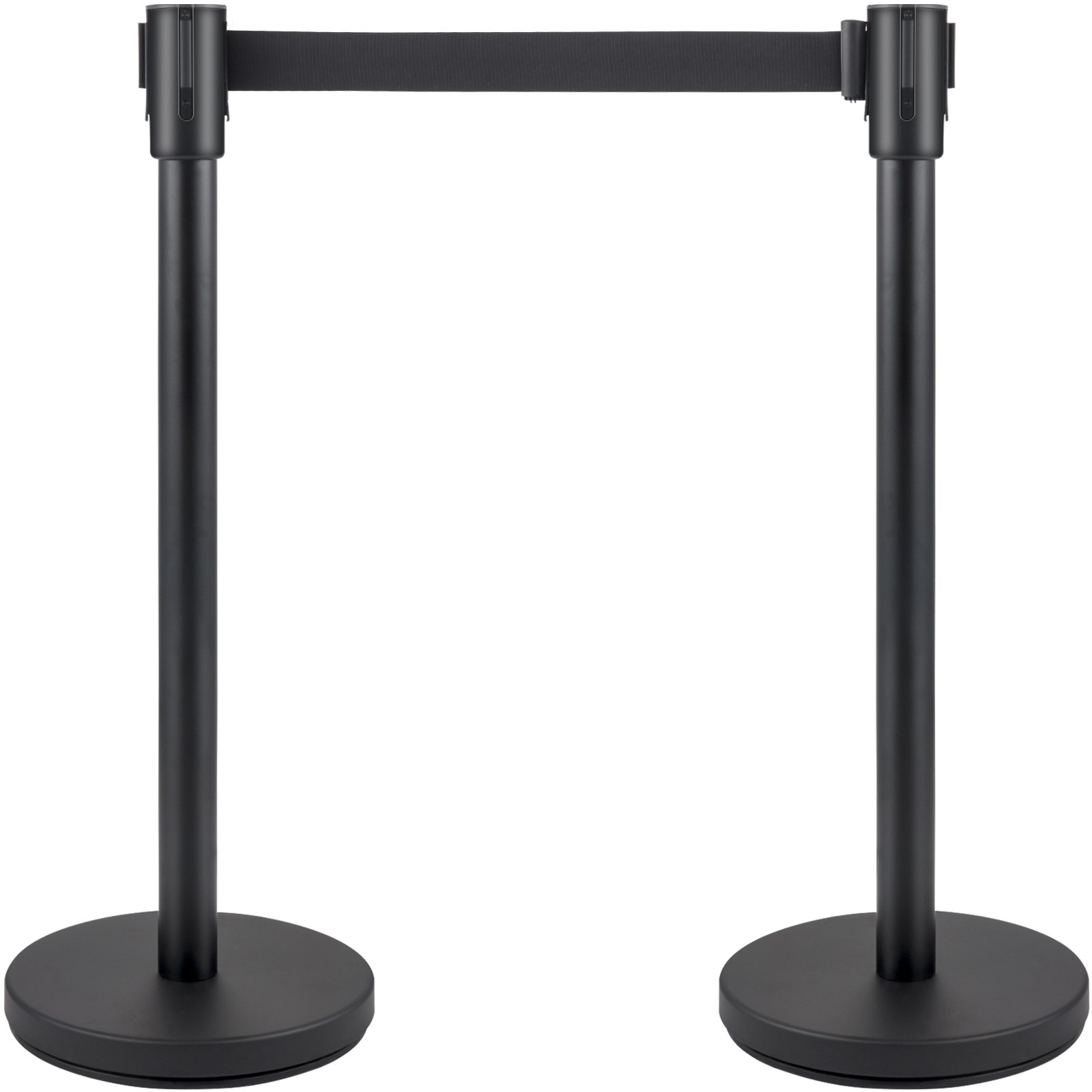 VEVOR 4 PCS Crowd Control Barrier Stanchion Posts Queue Pole Retractable Belt