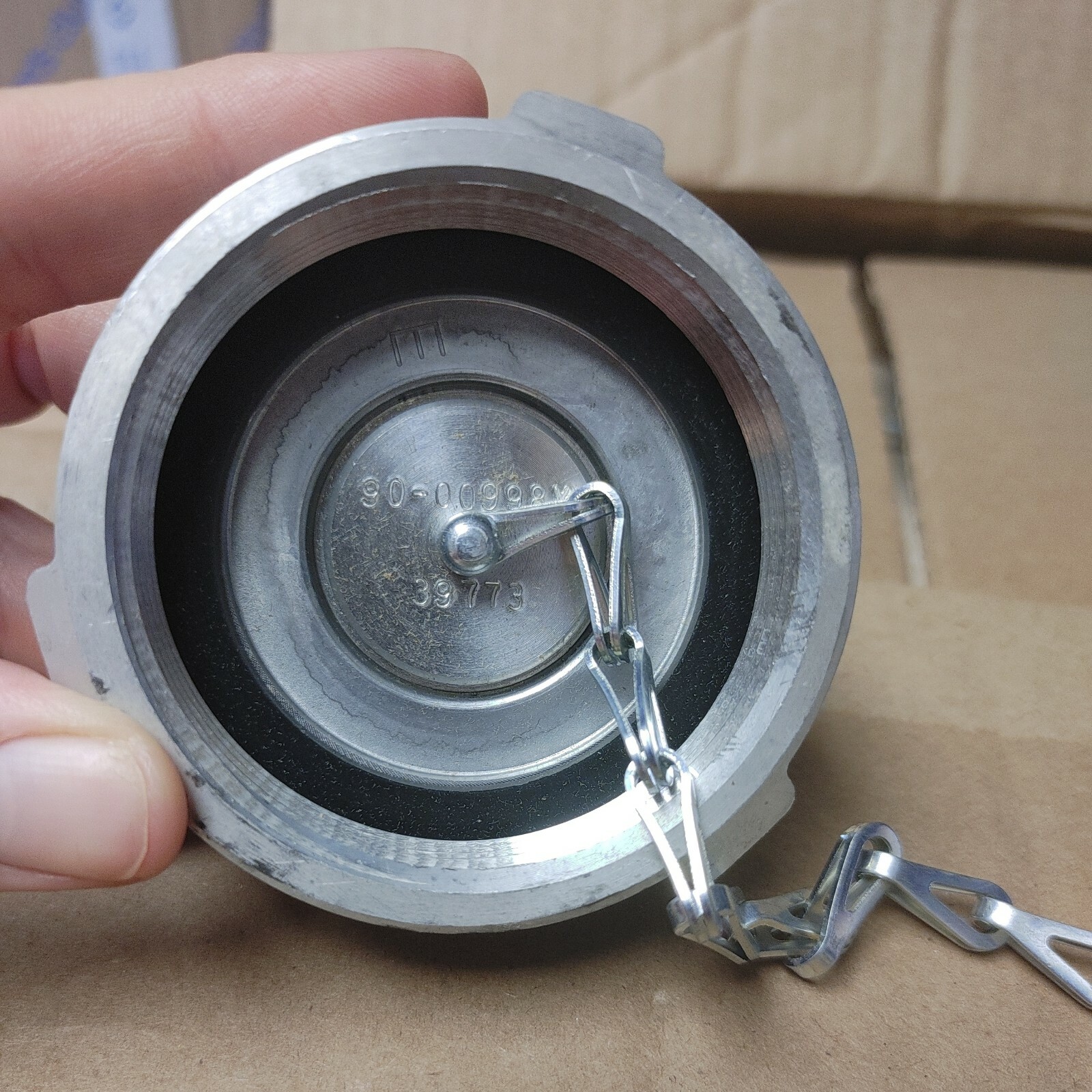 Temco Aluminum Fuel Tank Cap Assembly 2.0-11.5 NPSH, 190F Thermal Relief, 3 Lug