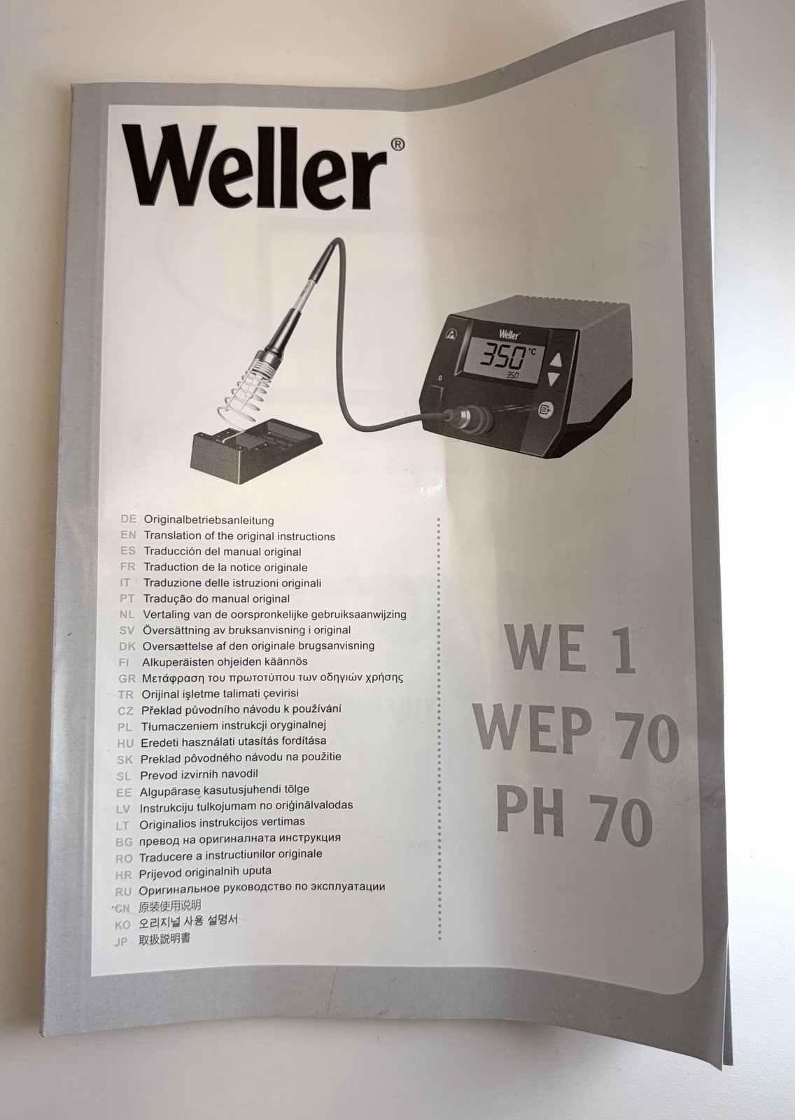 Weller 70W Digital Soldering Station Model WE1010NA
