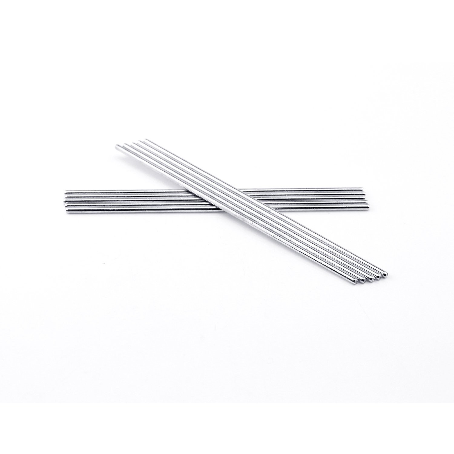 2mm x 100mm Model Straight Metal Round Shaft Rods, 10 Pieces