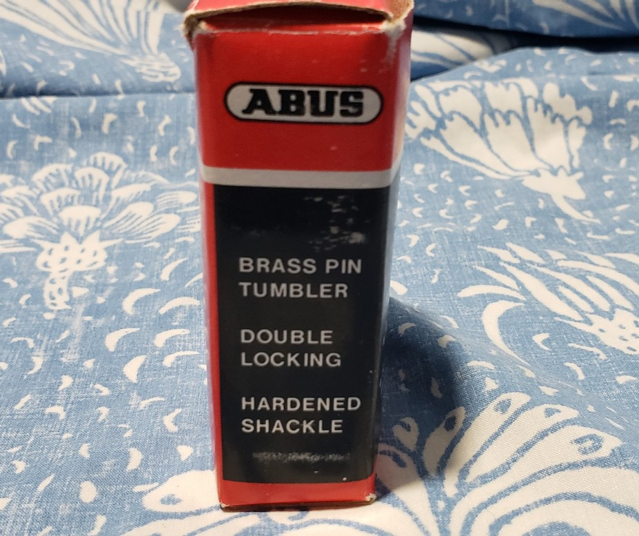 Vintage NOS ABUS 82/45 Kwikset Keyway 6 Pin Rekeyable Heavy Padlock Locksport