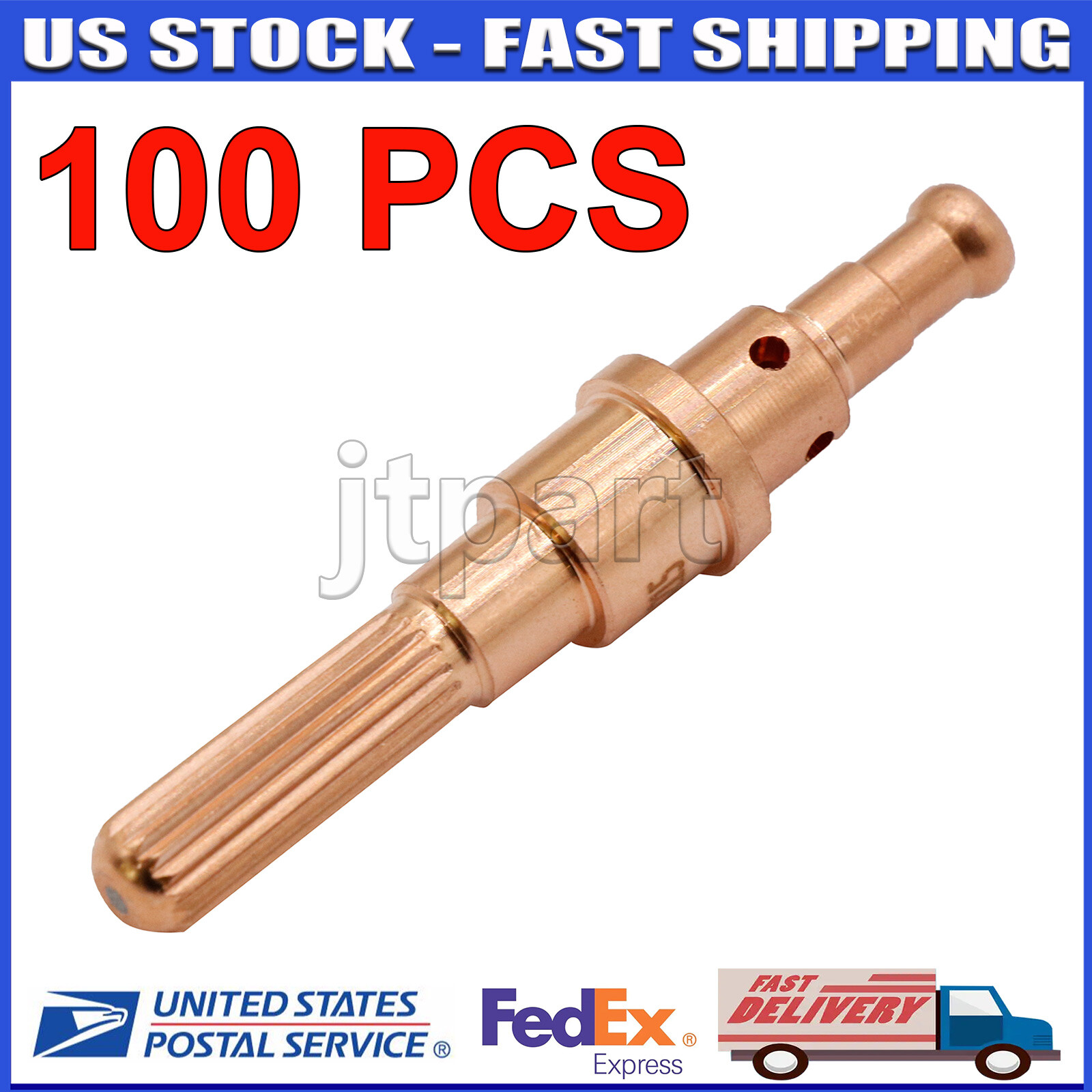 100Pcs Plasma Torch Electrodes for TD SL60 SL100 PK20 9-8215 USA