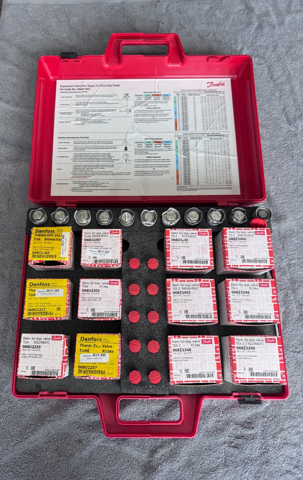 Unused – Danfoss 068U7001 Maximizer Sweat and Flare Kit Types T2/TE2/TUA/TUAE