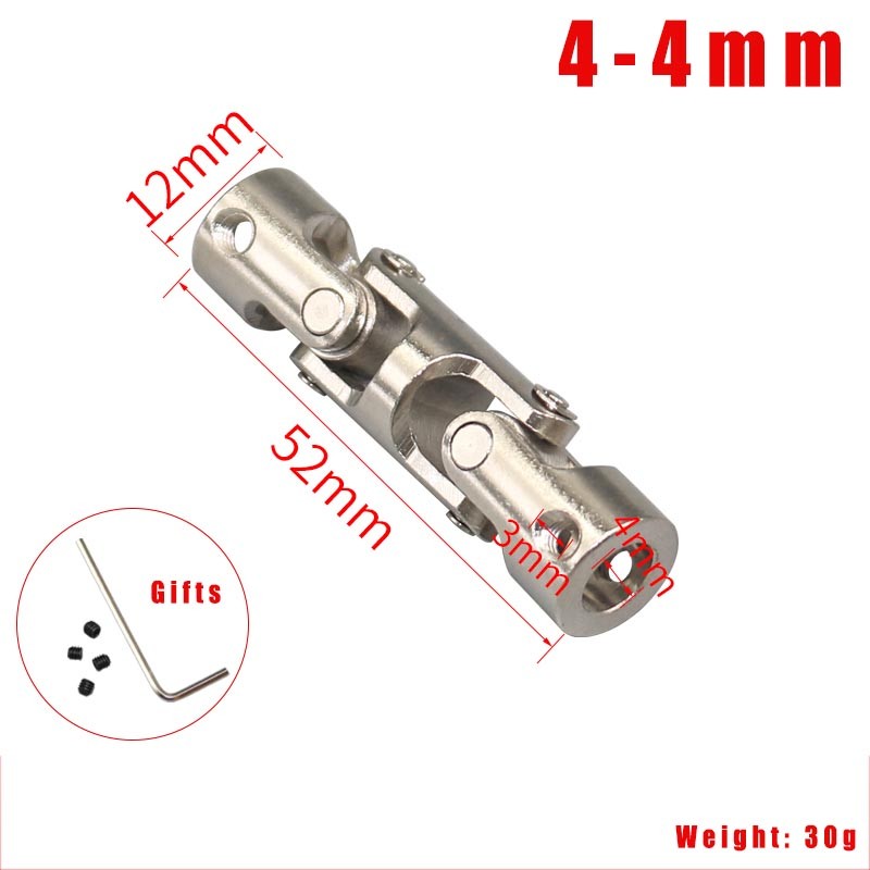 Three Way Universal Joint Coupling Connector Shaft Coupler 4mm 5mm 6mm 8mm 10mm