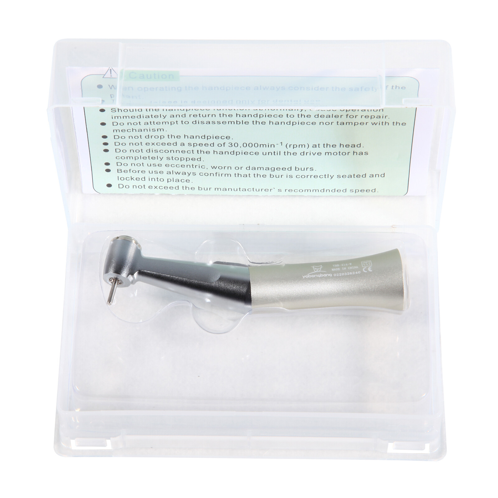 Slow Speed Contra Angle Handpiece fit Diamond Burs Drill FG 1.6mm Dental