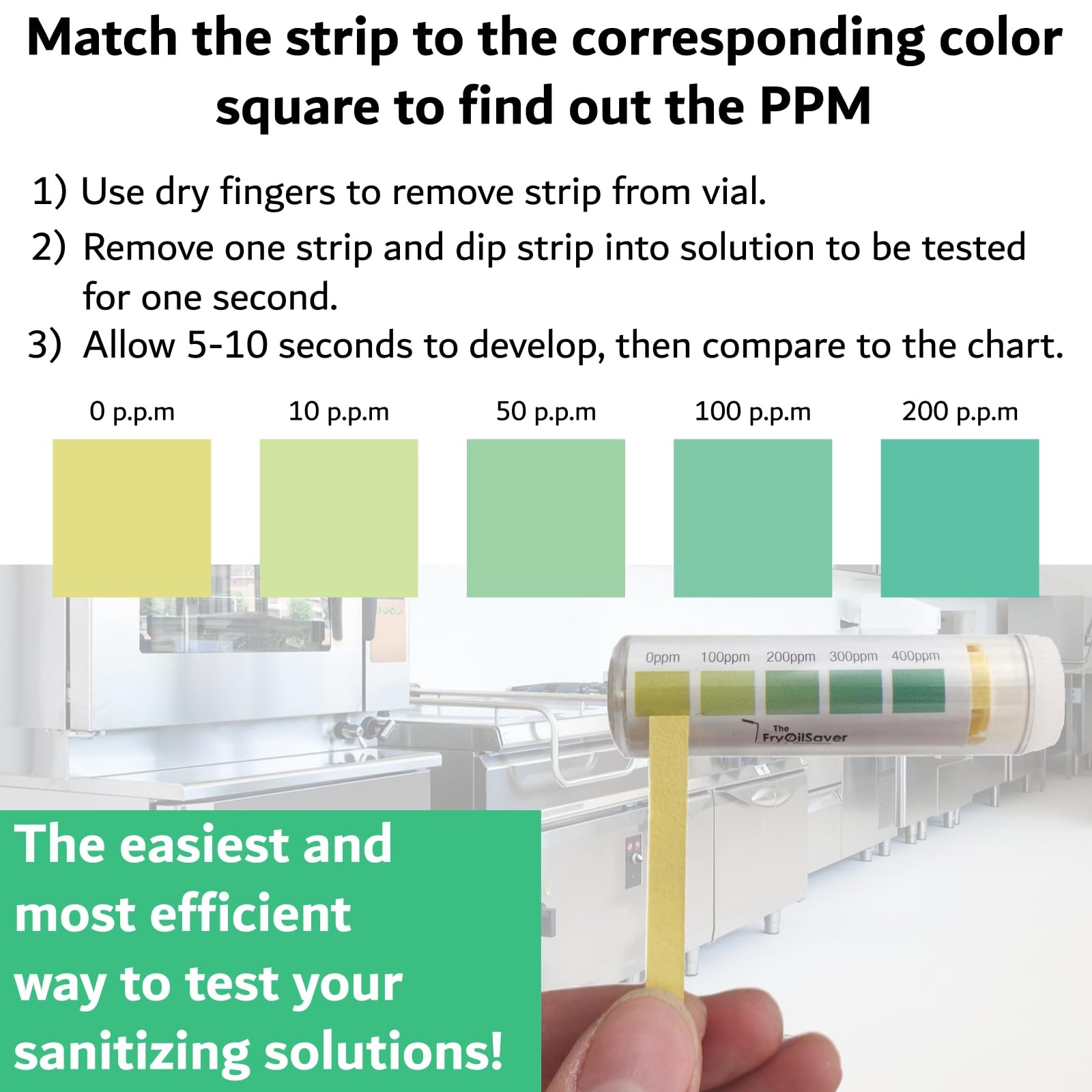 100 Pack Quat Sanitizer Test Strips for Sanitizing 100 Count (Pack of 1)