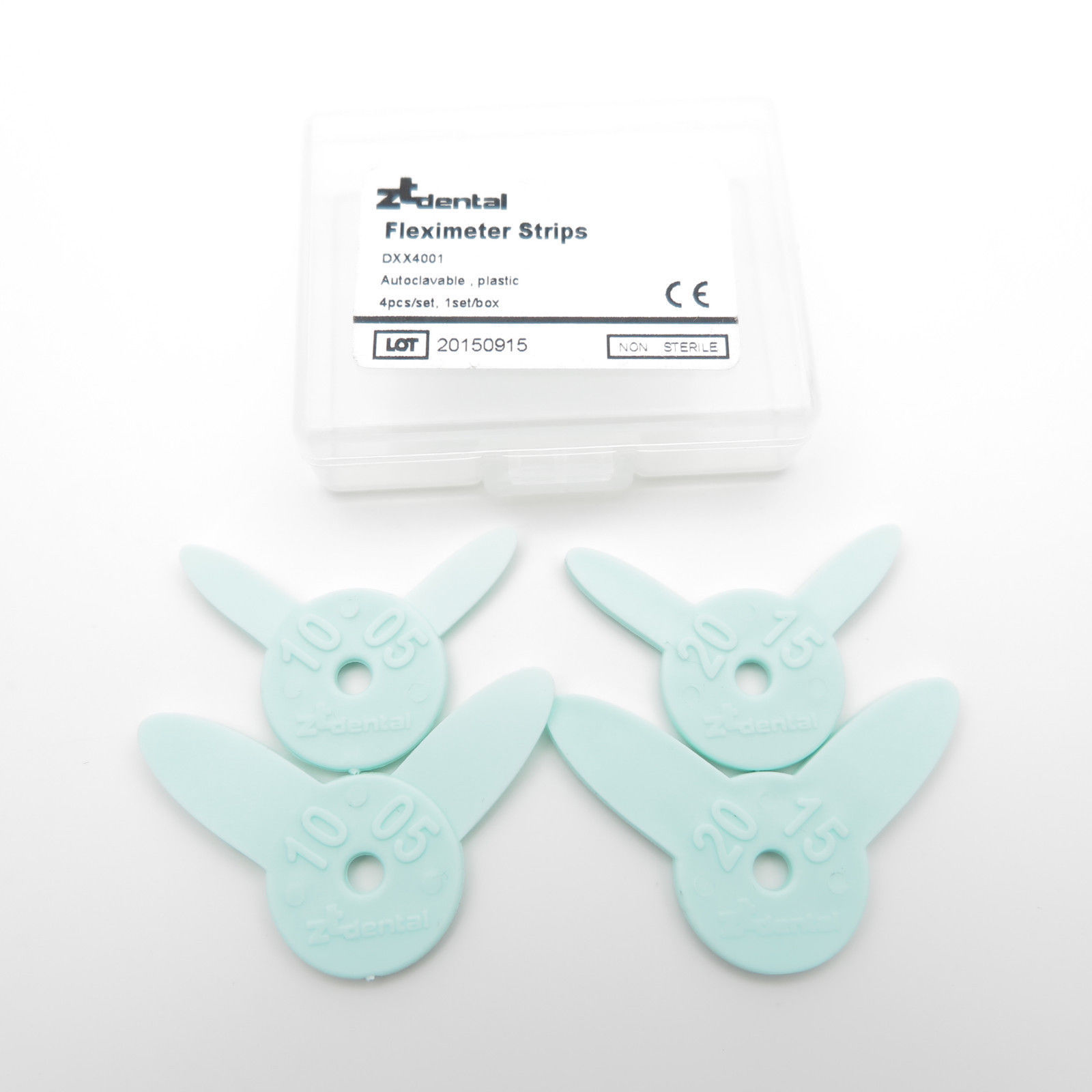 4 Pcs/Pack Dental Autoclave Diastema Fleximeter Strips Measure Tool 0.5/1/1.5/2