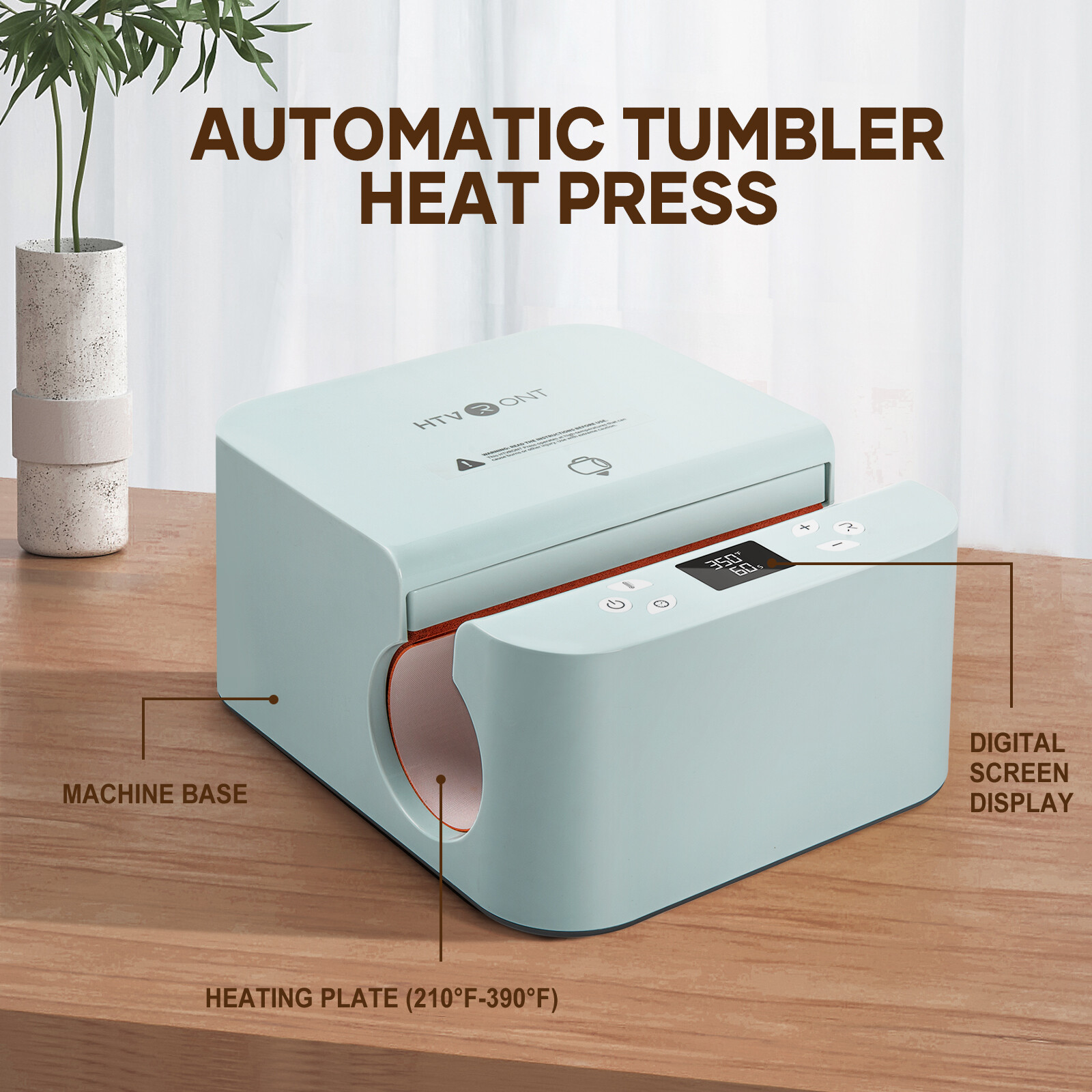 HTVRONT Auto Tumbler Heat Press Machine for 10-30oz Sublimation Tumblers, Cups