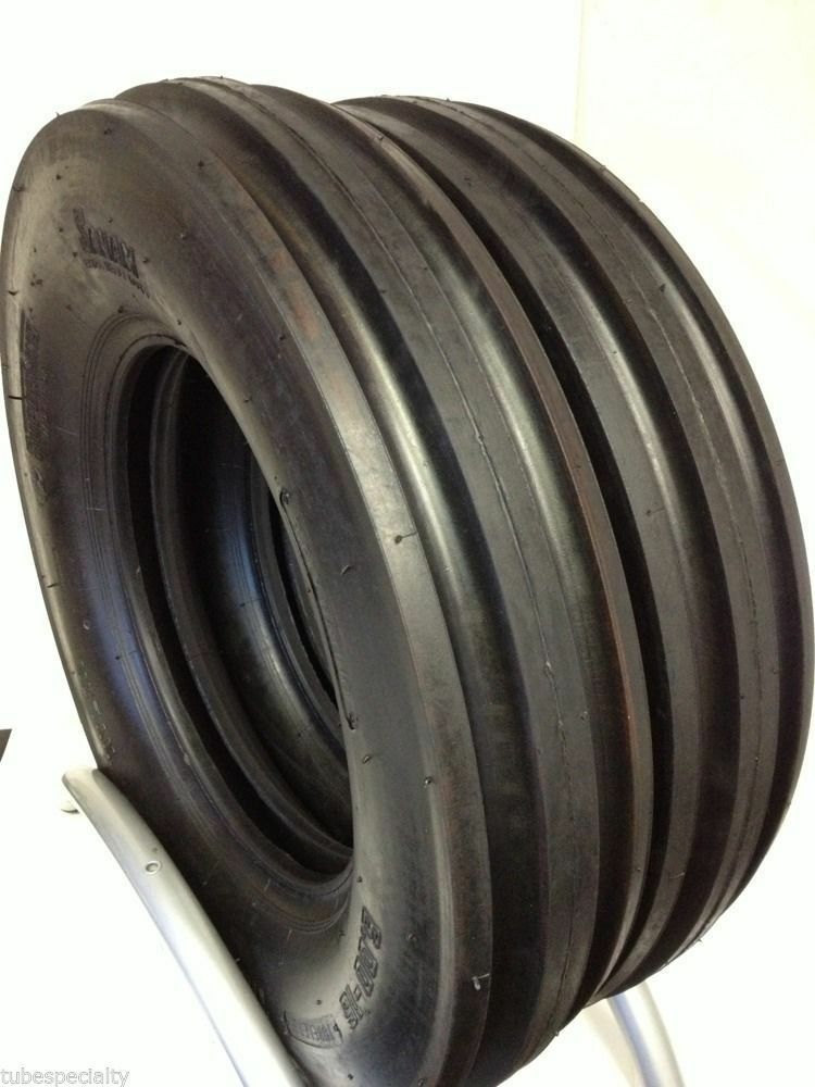 TWO 400X15, 400-15, 4.00X15, 4.00-15 JOHN DEERE 3 Rib Tractor Tires with Tubes