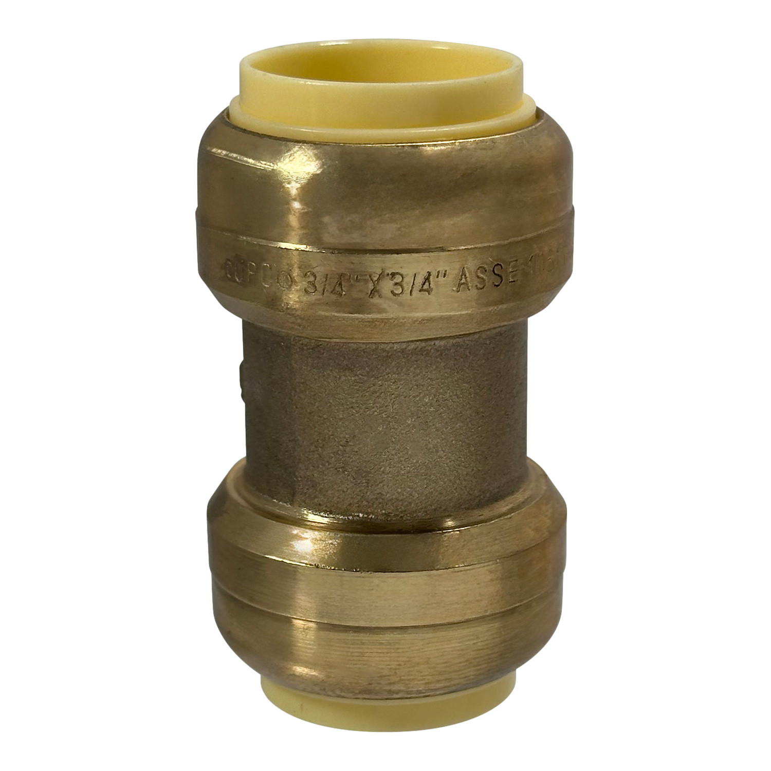12 Pcs 3/4″ x 3/4″ Push Fit Coupling, Lead Free Brass
