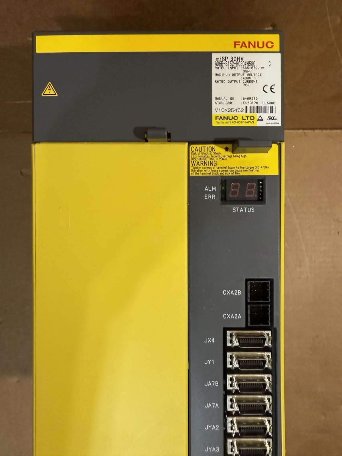 FANUC Spindle Amplifier A06B-6152-H030#H580 30 Days Free Return NDA Available US