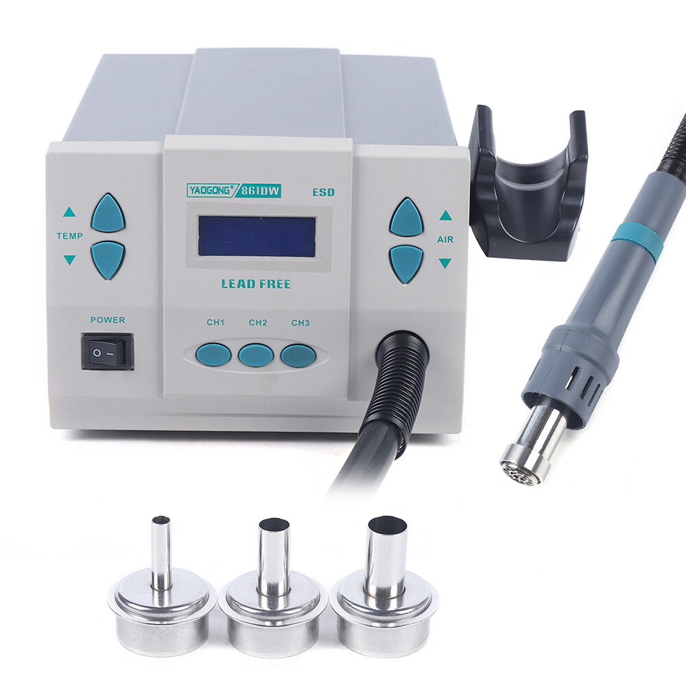 Digital Display Station Hot Air Rework Station Soldering 1000W 861DW Heat Gun