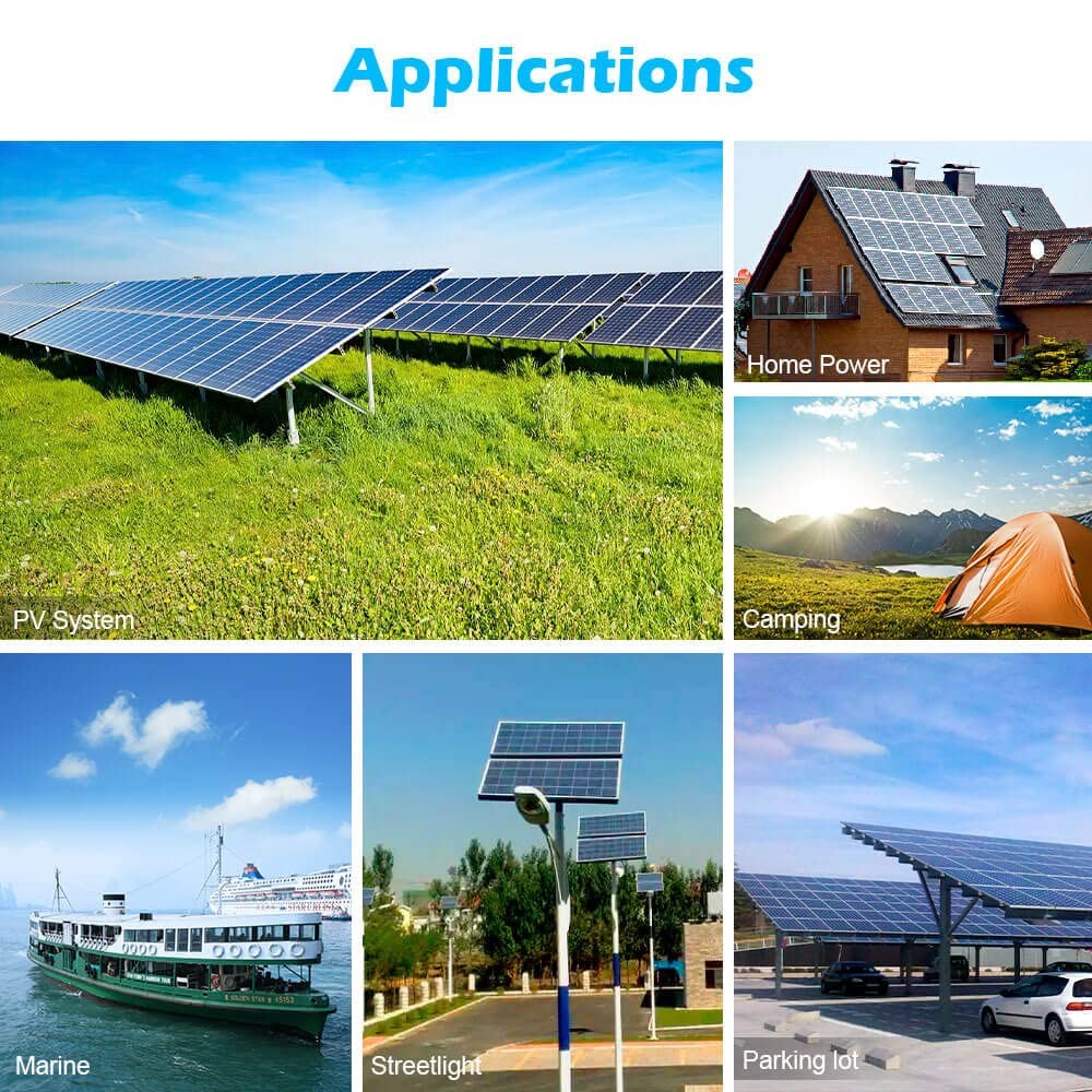 SUNGOLDPOWER 6PCS 450W Solar Panels Monocrystalline UL 61730, Grade A Solar Cell