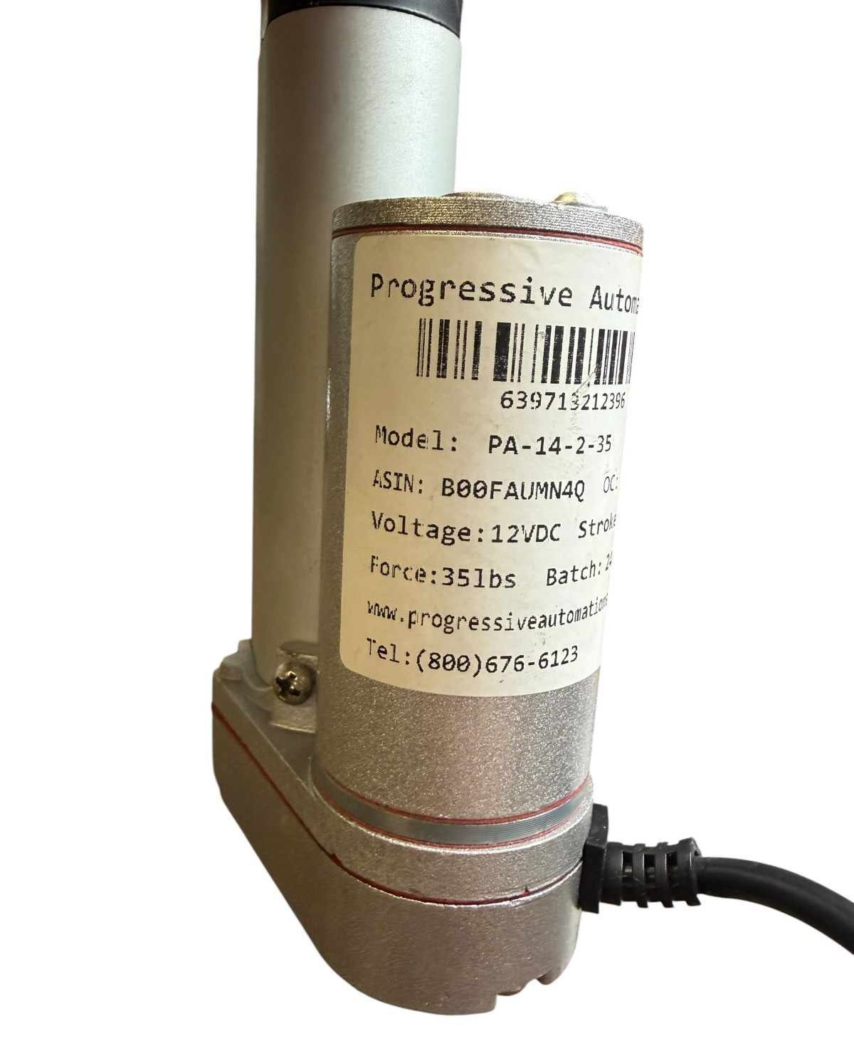Progressive Automations PA-14-2-35 12VDC Linear Actuator 35lb 2 Stroke