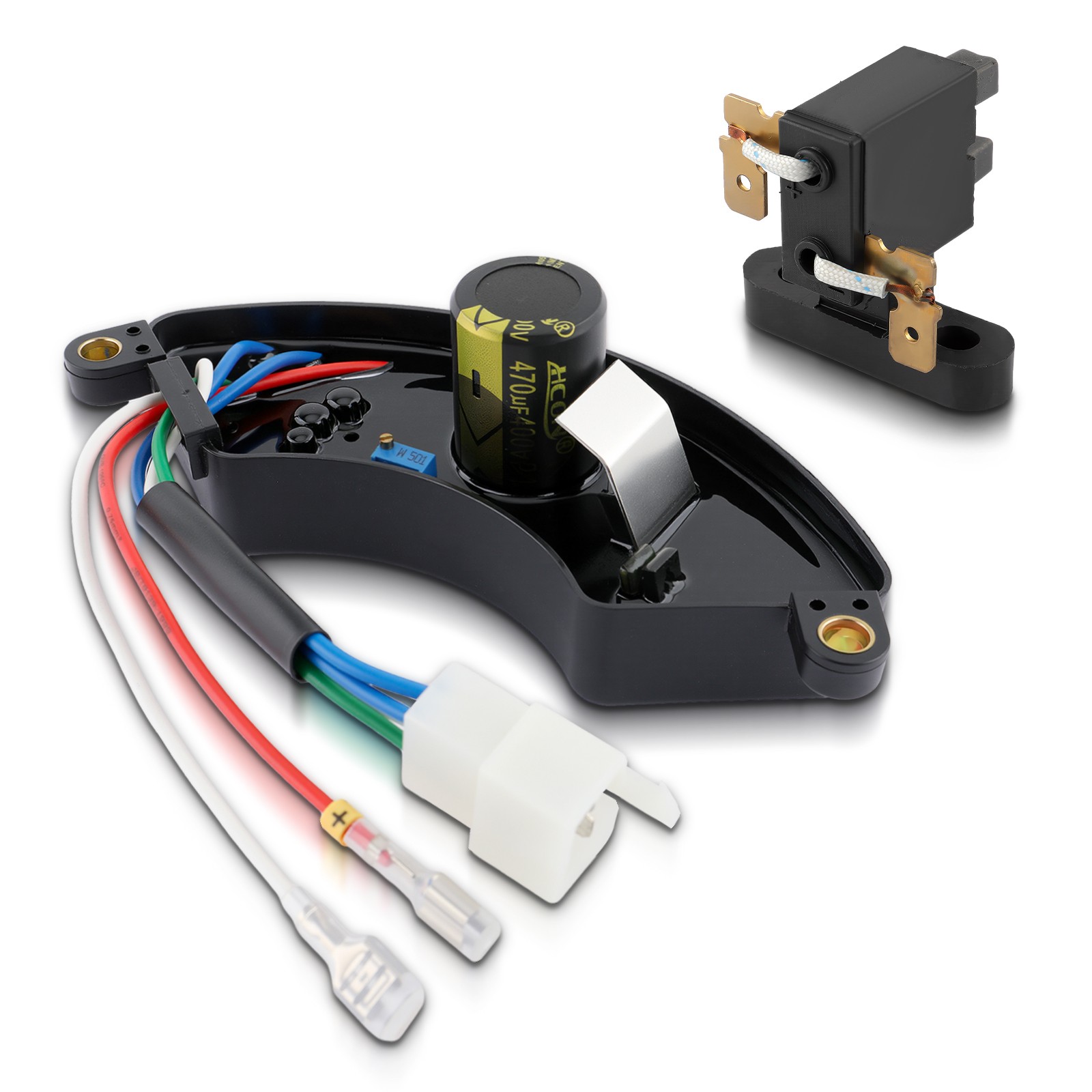 AVR Automatic Voltage Regulator For 3Kw-8Kw Generator Rectifier Half Moon Style