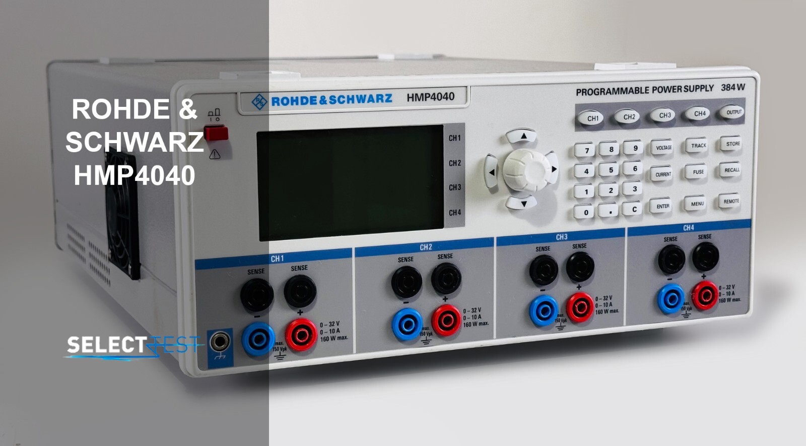 ROHDE & SCHWARZ HMP4040 QUAD OUTPUT POWER SUPPLY W/RS232-USB INTERFACE (REF.: R)