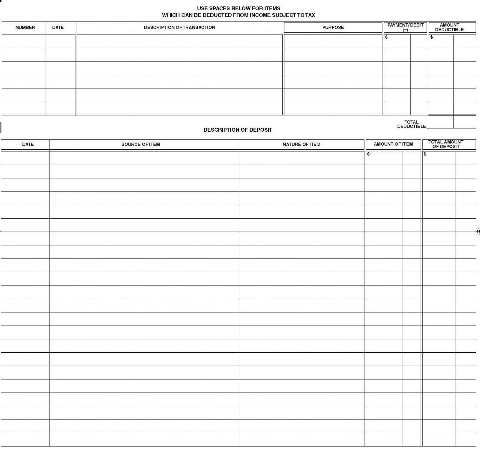 3 NEW BDT LARGE PROFESSIONAL DESK CHECKBOOK TRANSACTION REGISTER TAX RECORD LOG
