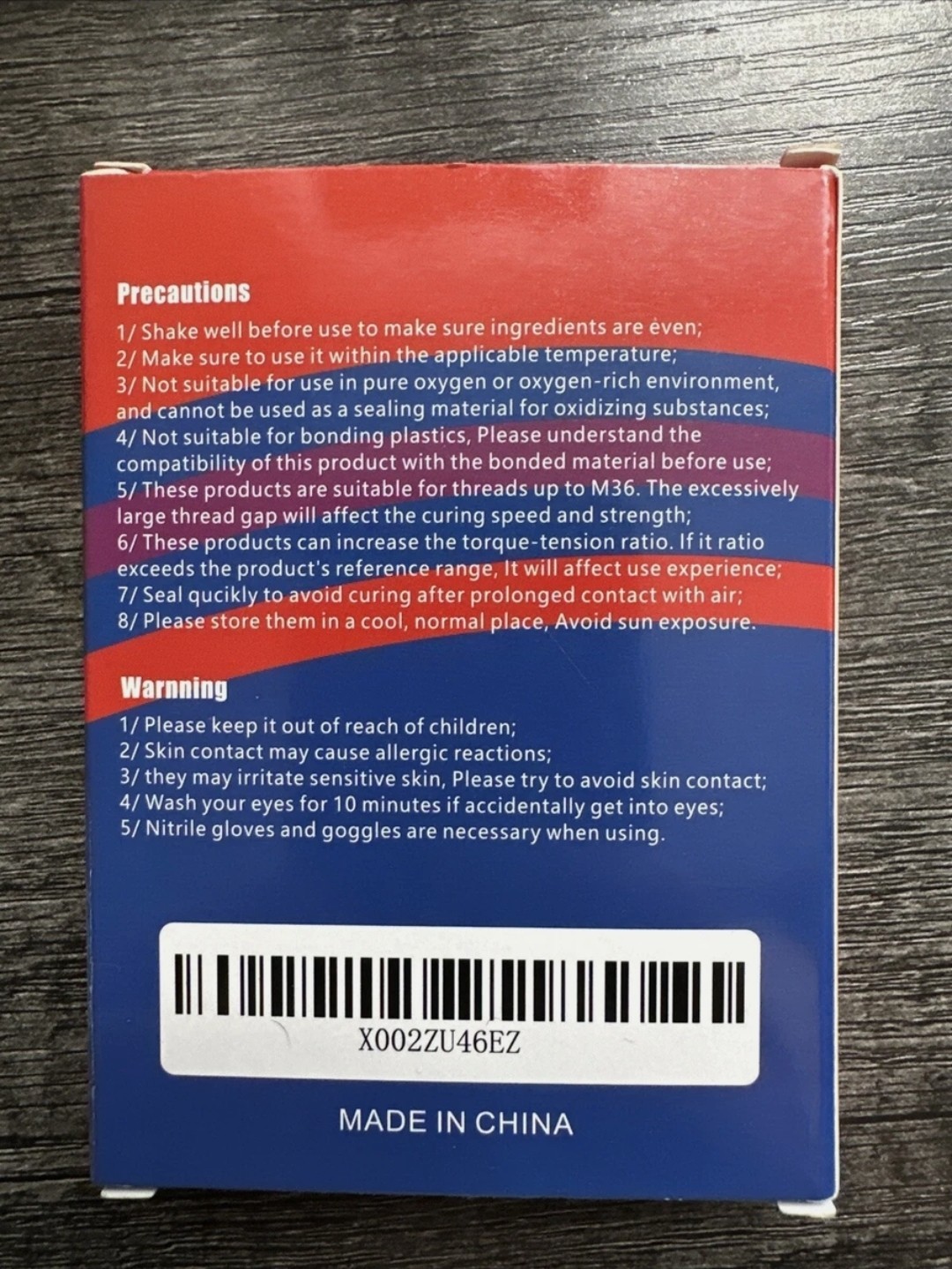 Threadlocker 242,243,271,222 4 pack