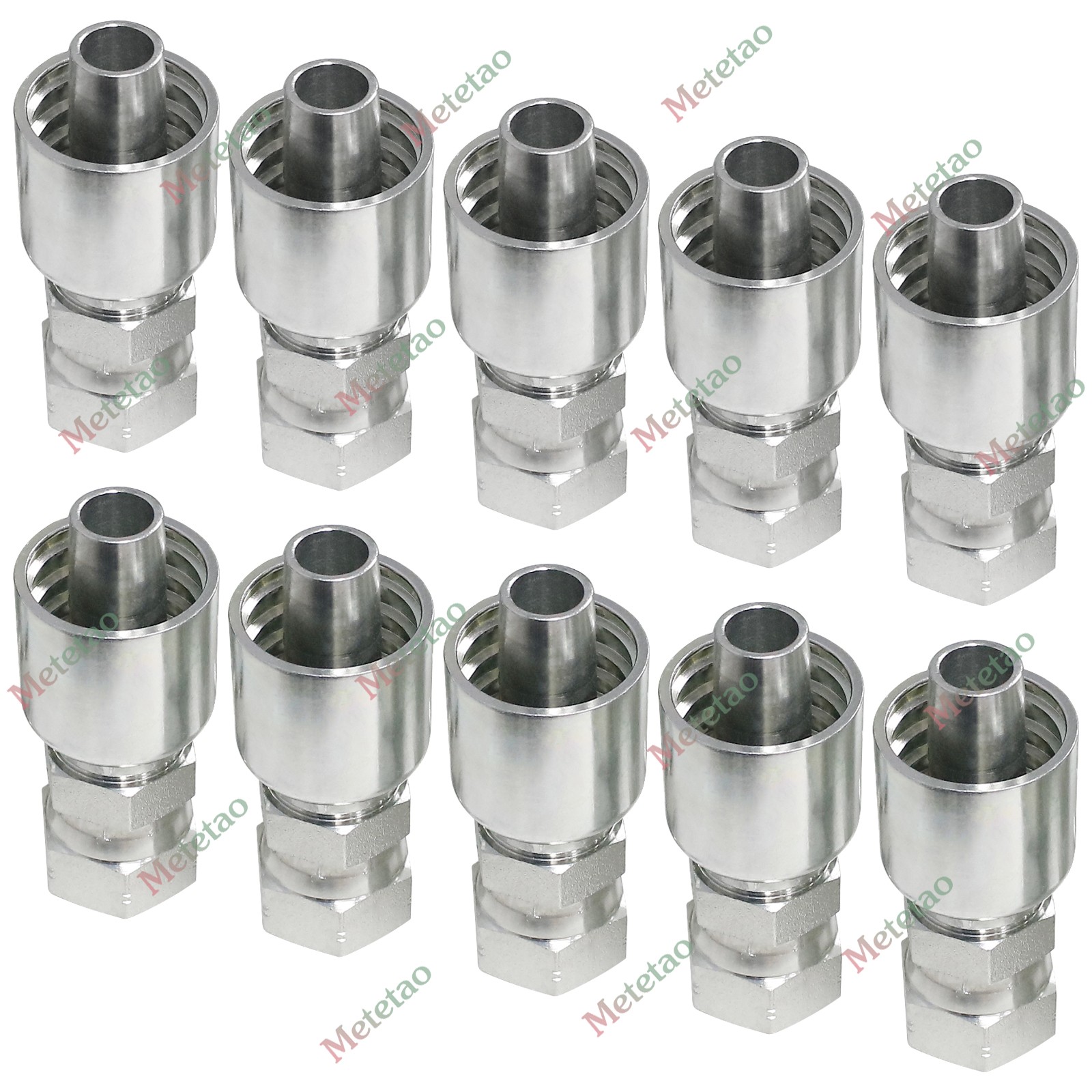 10PCS 10643-12-12 HYDRAULIC HOSE FITTINGS For Parker 3/4″ FEMALE JIC