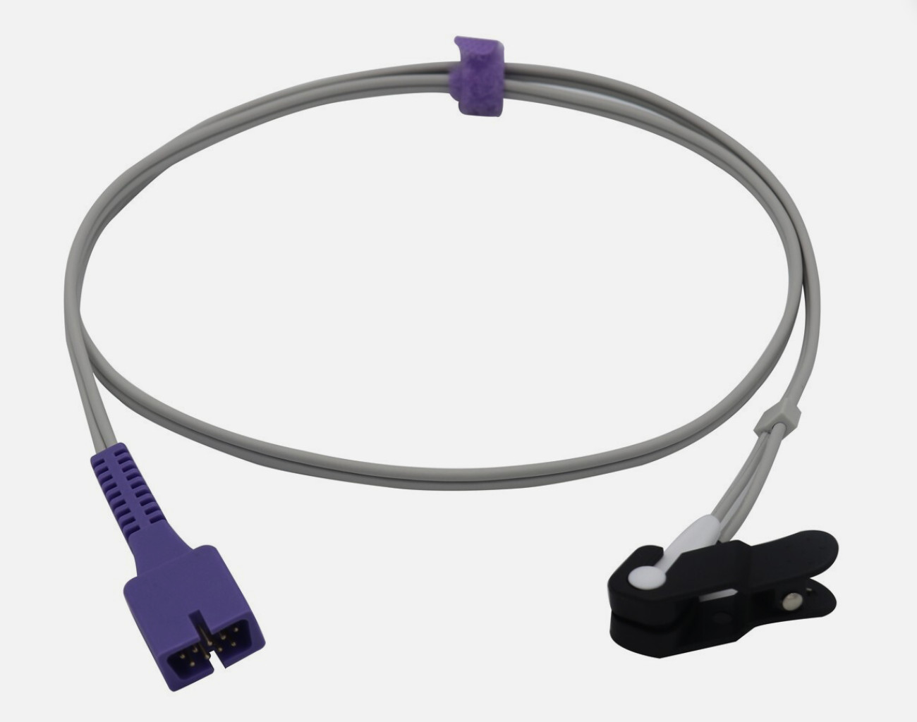 Nellcor Oximax 9pins Reusable Ear Clip Spo2 w/ Black Adapter – Same Day Shipping