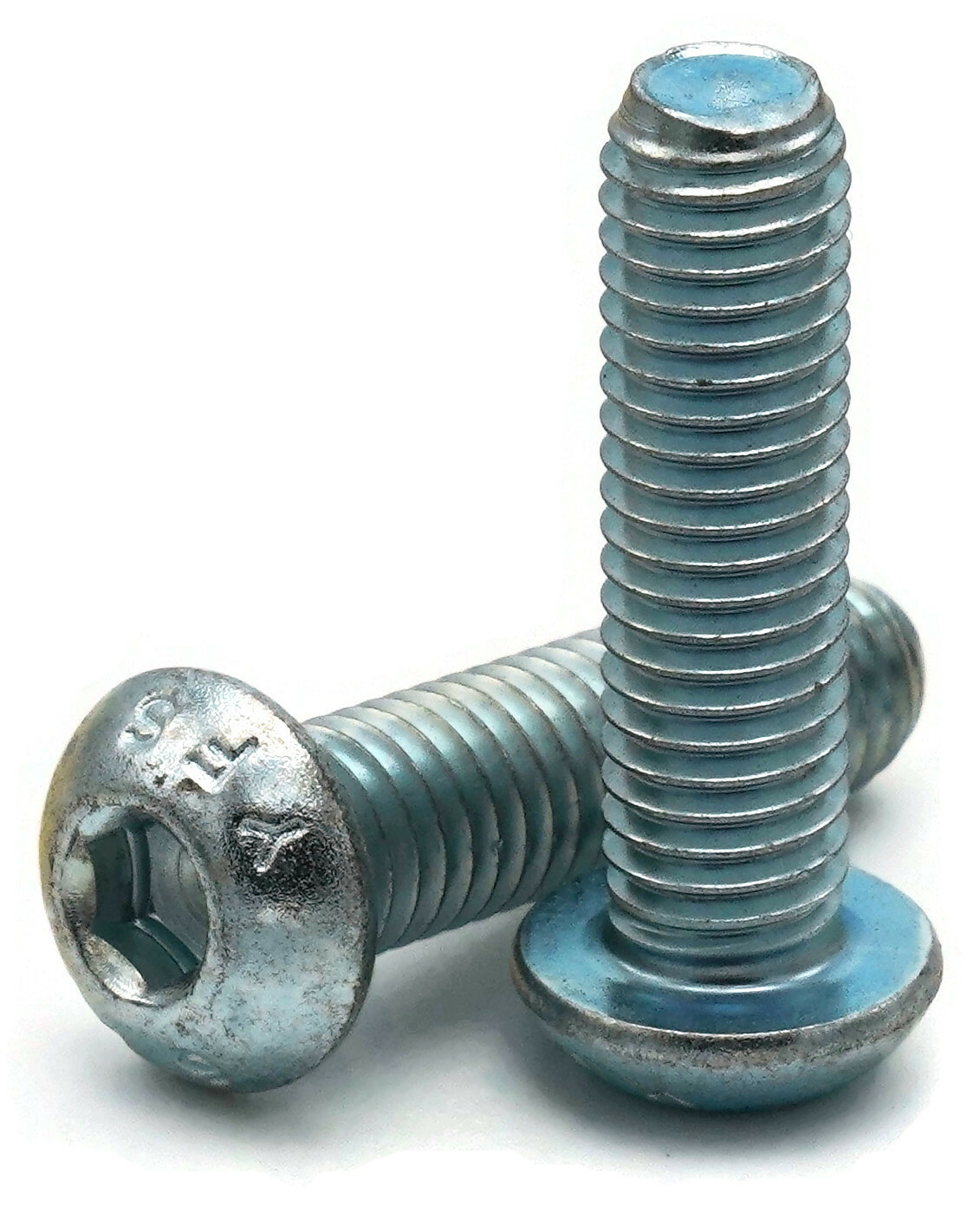 M6-1.0 Button Head Socket Cap Screws Allen Bolts Class 12.9 Zinc Steel ISO 7380