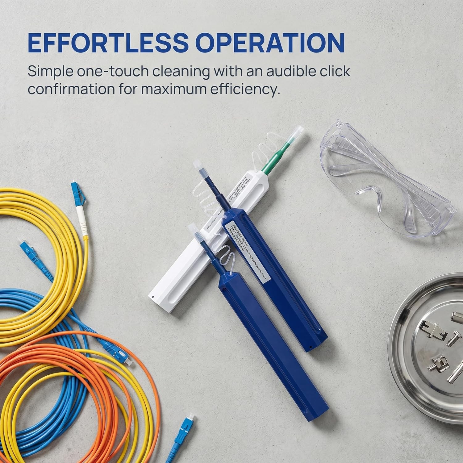 Fiber Optic One Click Cleaner Pen Push Type Connector End Face Cleaning Tool LC