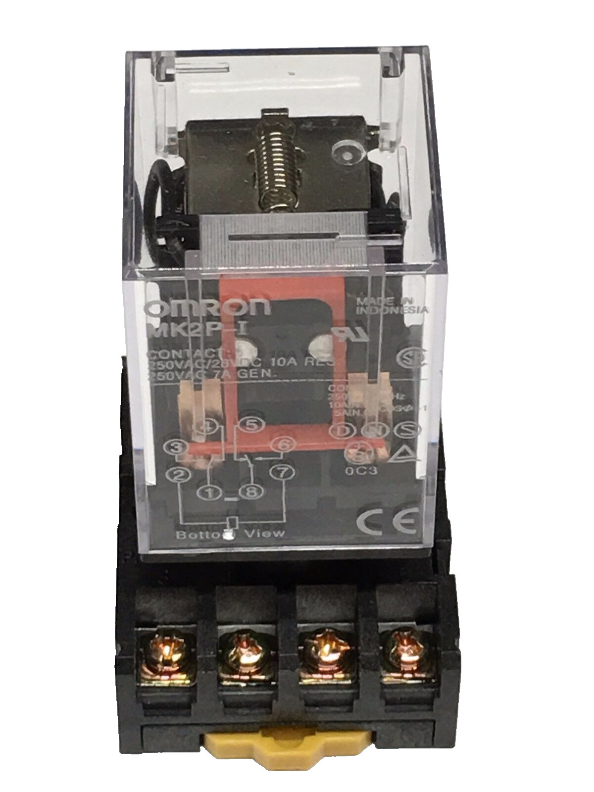 Relay OMRON MK2P-I MK2P MK2 AC 220V AC 8 Pin 10A 250VAC and PF083A Socket 5 PCS
