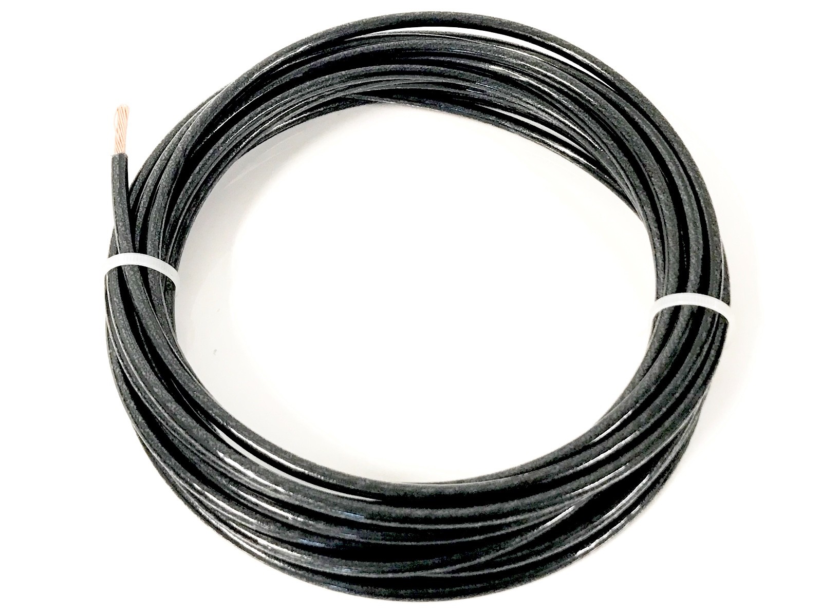 25′ FEET THHN THWN-2 8 AWG GAUGE BLACK STRANDED COPPER BUILDING WIRE VW-1