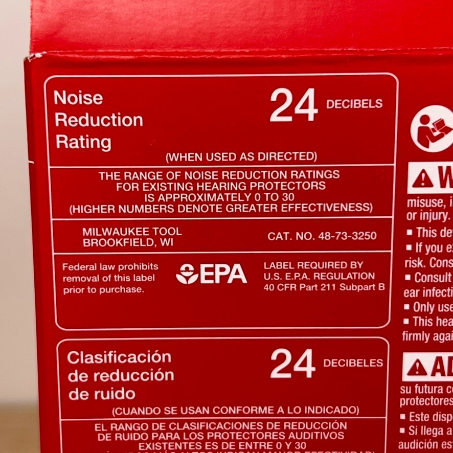 NEW Milwaukee 48-73-3250 BOLT Earmuffs 24dB Helmet Hard Hat Hearing Protection
