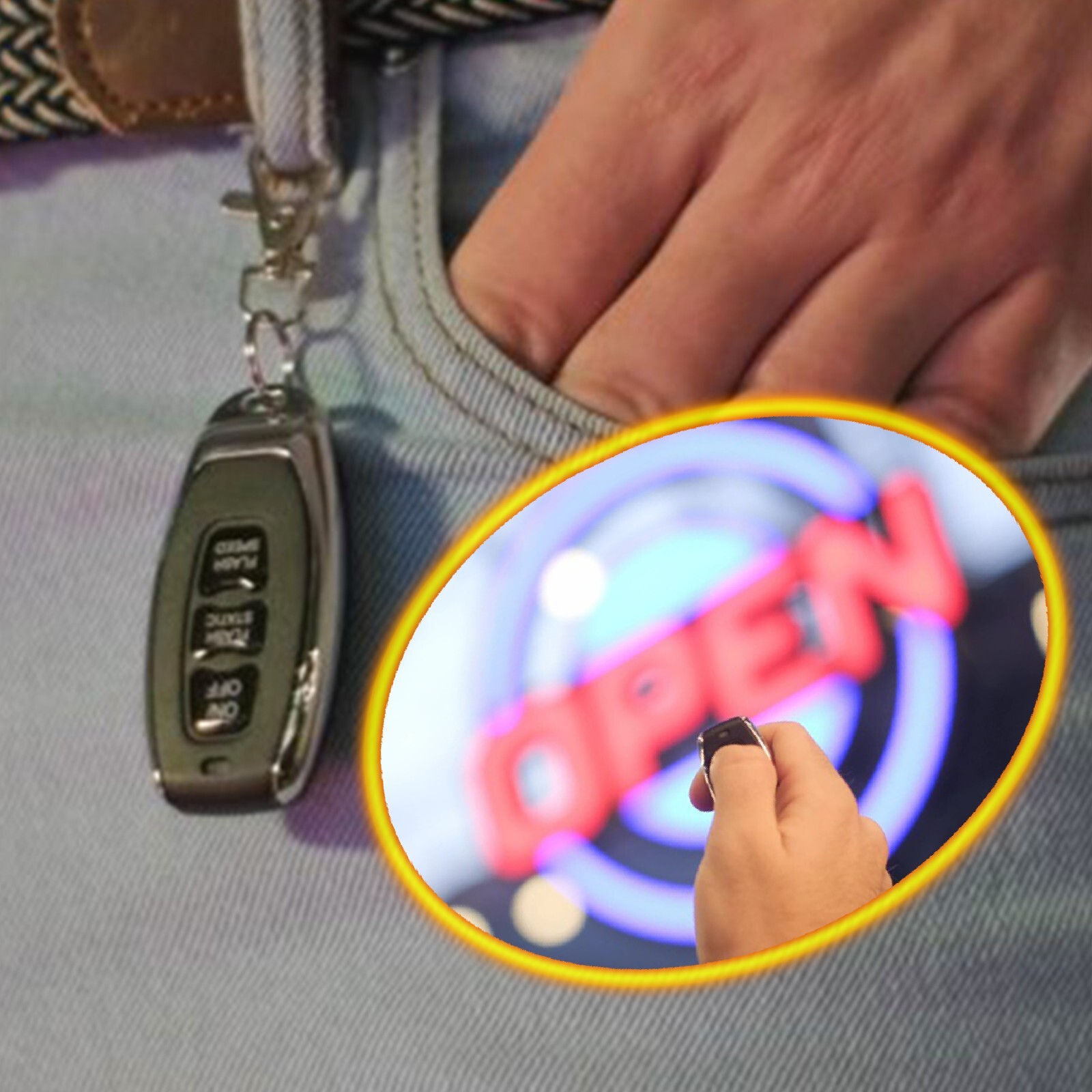 Open Sign Replacement Remote Control for ‎Brand GreenCube 21″-Round 32″-Oval