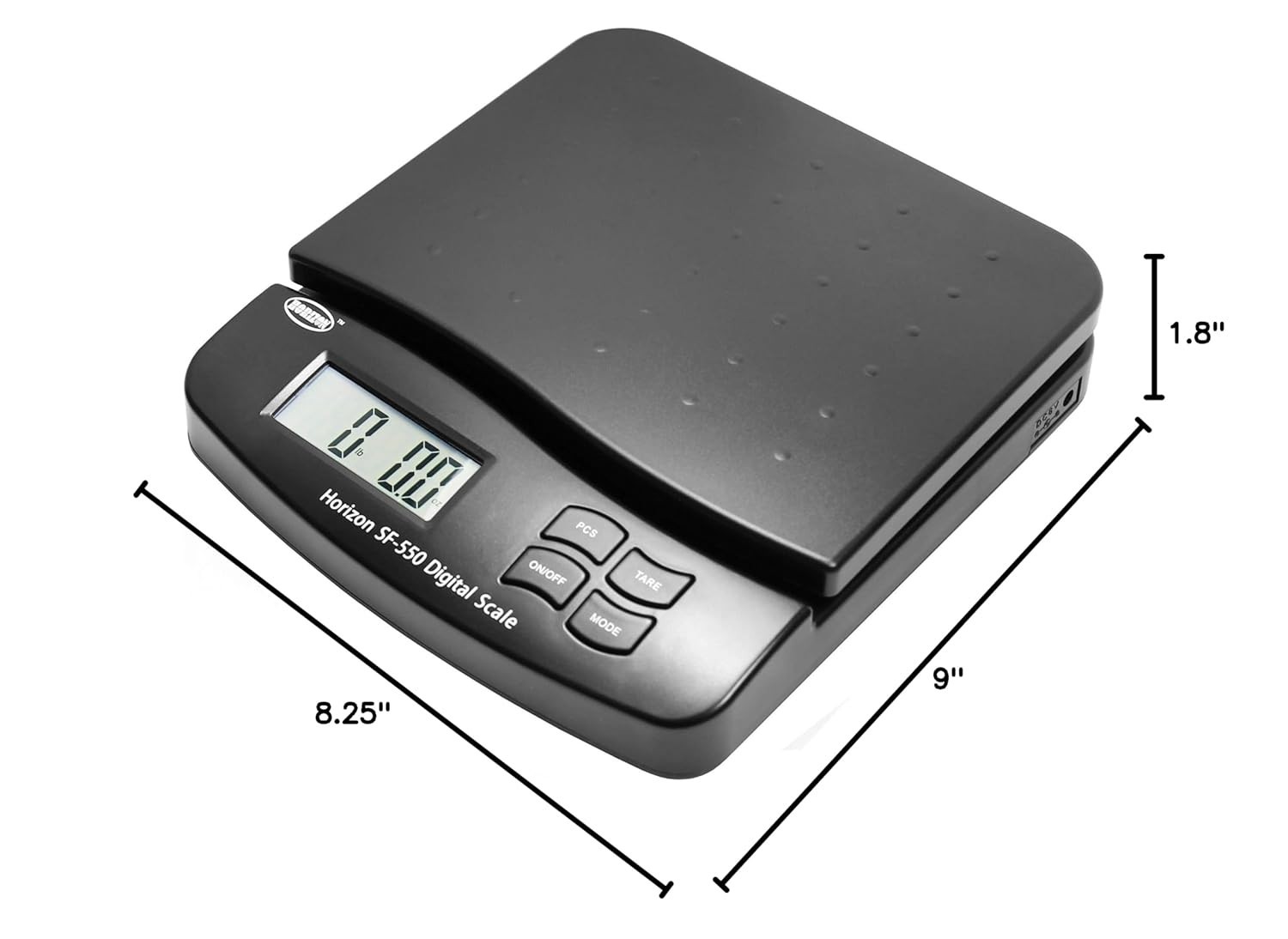 Horizon SF-550 Digital Postal Shipping Scale, 55 lb/25 kg, Auto Read & Counting