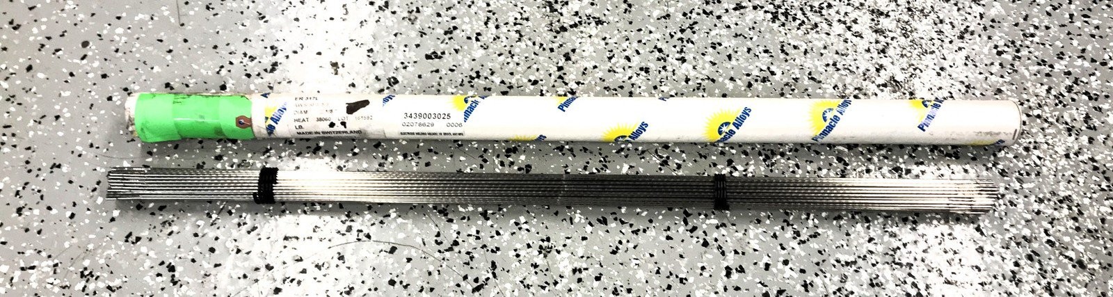 Pinnacle Alloys 9 Pounds of 1/8″ Diameter x 36″ OAL Welding Rod ER317L NOS